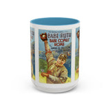 Cult Classic Movie Poster Art Accent Coffee Mug (11, 15oz) - Babe Comes Home | Babe Ruth 1927 - POPvault