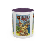 Cult Classic Movie Poster Art Accent Coffee Mug (11, 15oz) - Babe Comes Home | Babe Ruth 1927 - POPvault