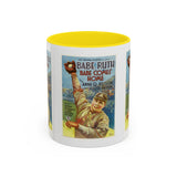 Cult Classic Movie Poster Art Accent Coffee Mug (11, 15oz) - Babe Comes Home | Babe Ruth 1927 - POPvault