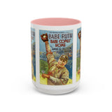 Cult Classic Movie Poster Art Accent Coffee Mug (11, 15oz) - Babe Comes Home | Babe Ruth 1927 - POPvault