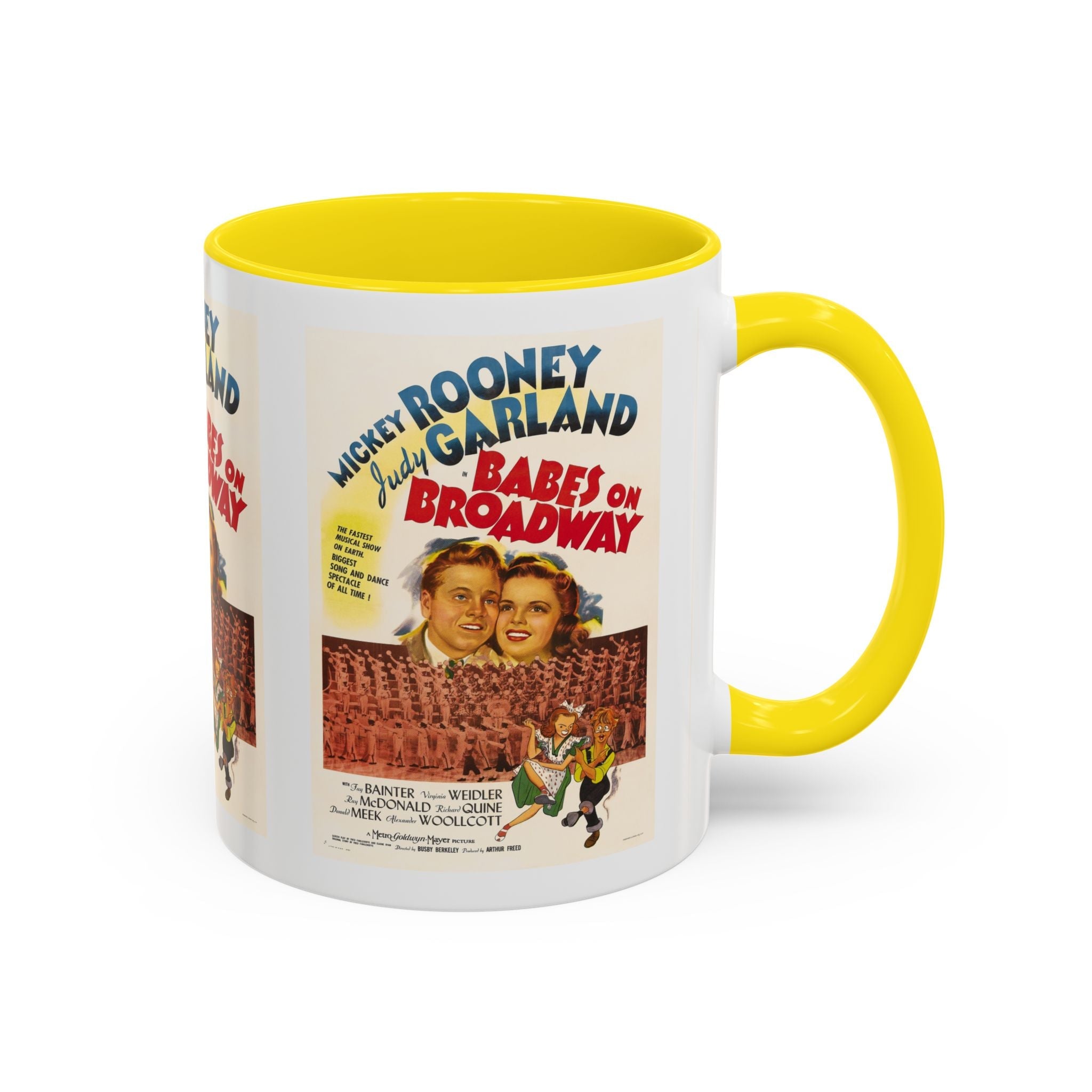 Cult Classic Movie Poster Art Accent Coffee Mug (11, 15oz) - Babes On Broadway | Rooney & Garland 1941 - POPvault