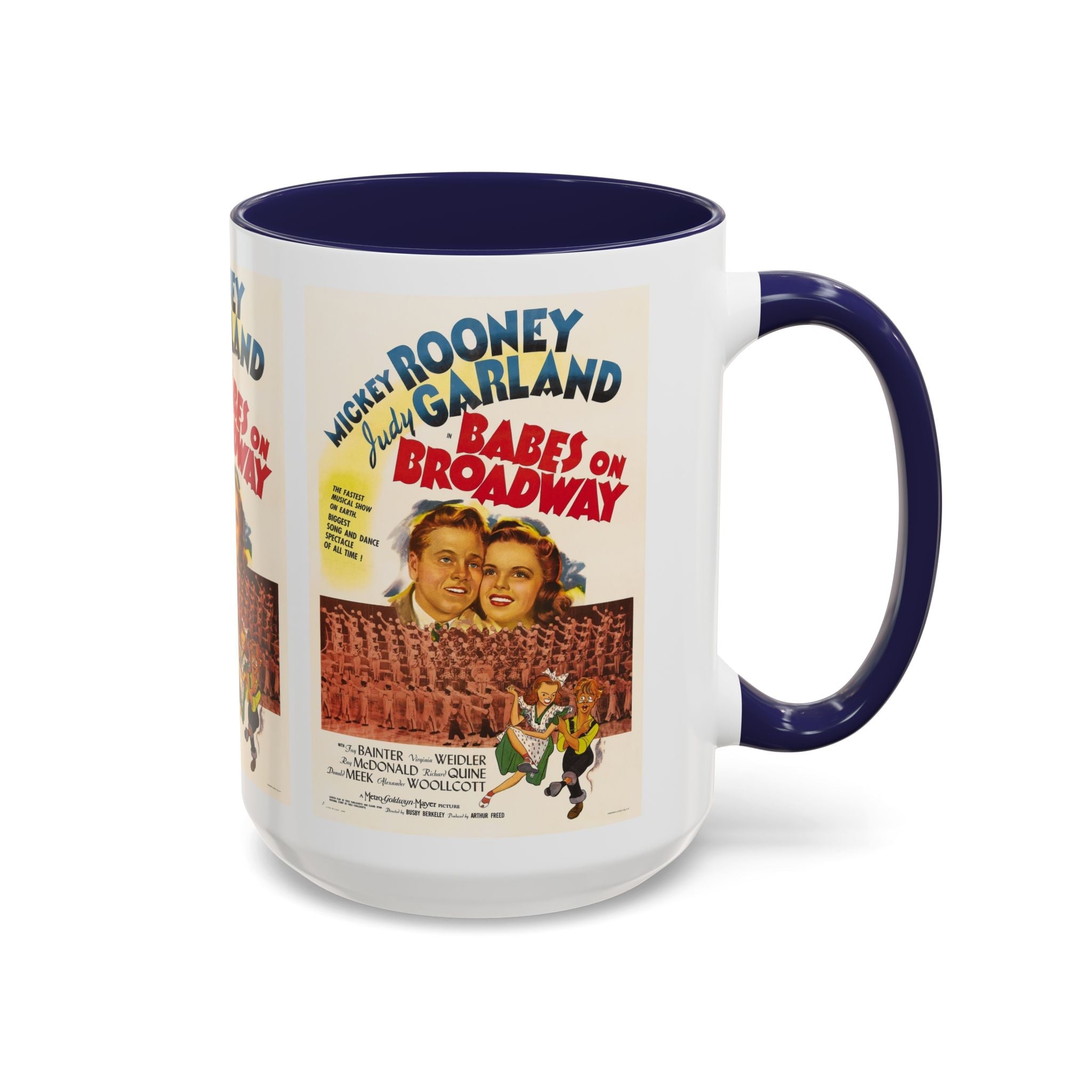 Cult Classic Movie Poster Art Accent Coffee Mug (11, 15oz) - Babes On Broadway | Rooney & Garland 1941 - POPvault