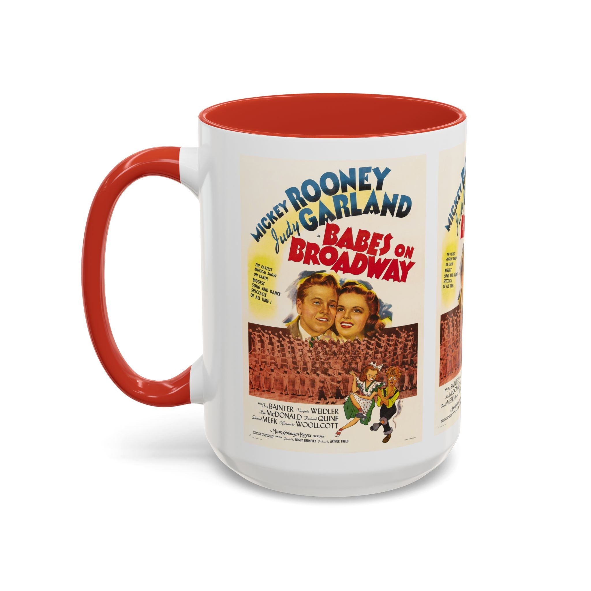 Cult Classic Movie Poster Art Accent Coffee Mug (11, 15oz) - Babes On Broadway | Rooney & Garland 1941 - POPvault