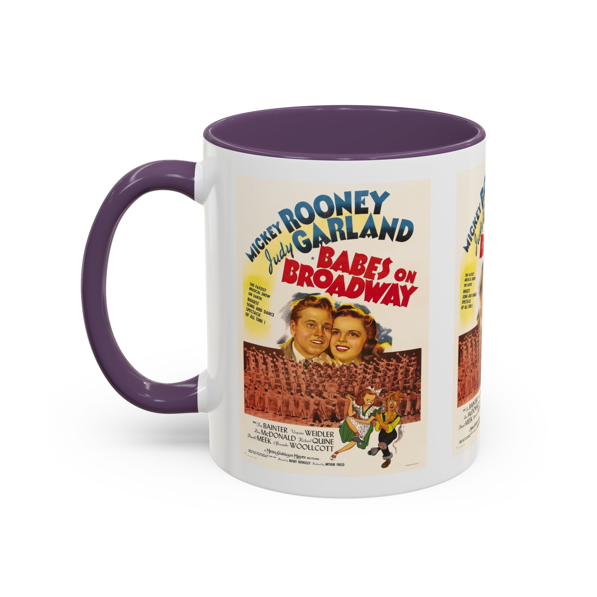 Cult Classic Movie Poster Art Accent Coffee Mug (11, 15oz) - Babes On Broadway | Rooney & Garland 1941 - POPvault