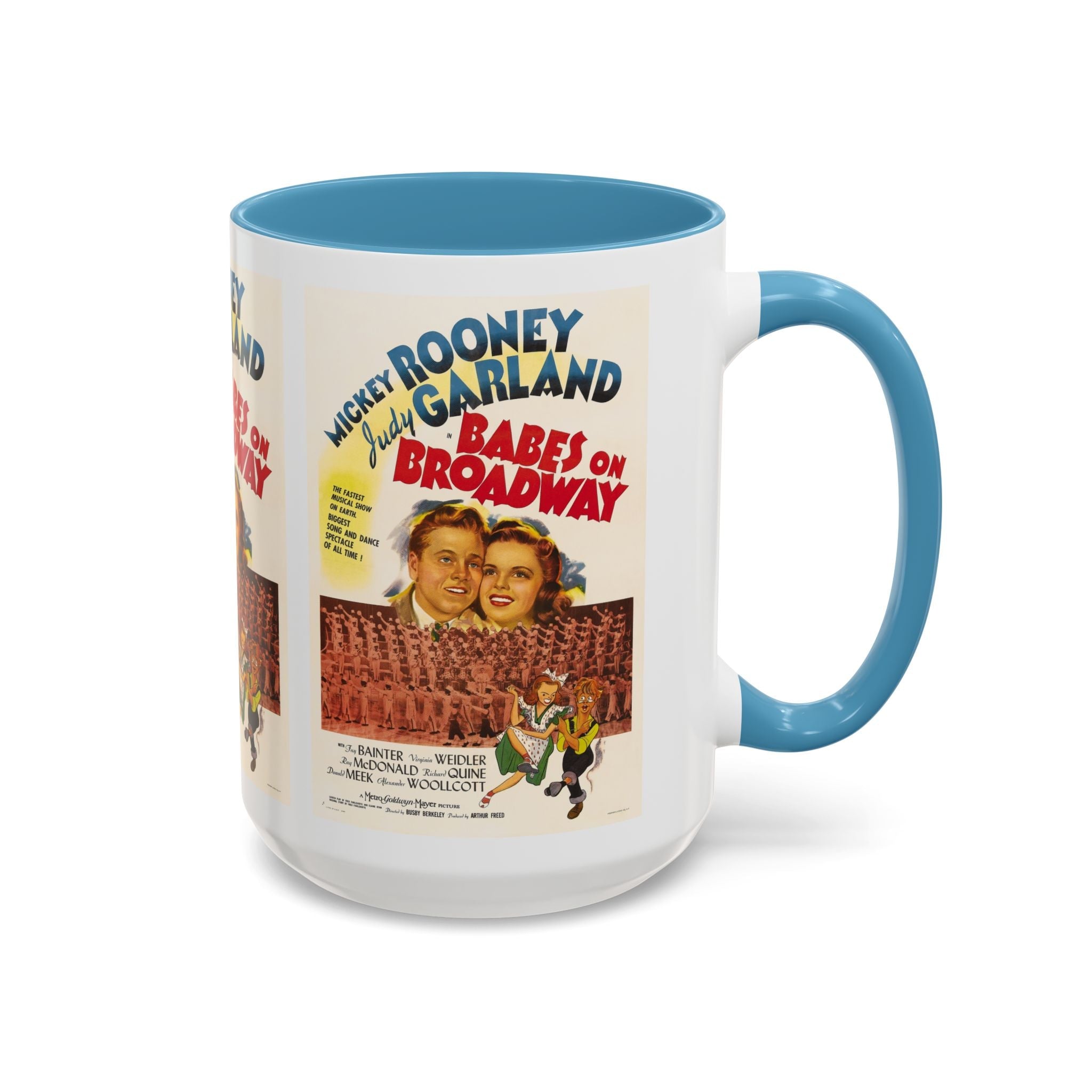 Cult Classic Movie Poster Art Accent Coffee Mug (11, 15oz) - Babes On Broadway | Rooney & Garland 1941 - POPvault