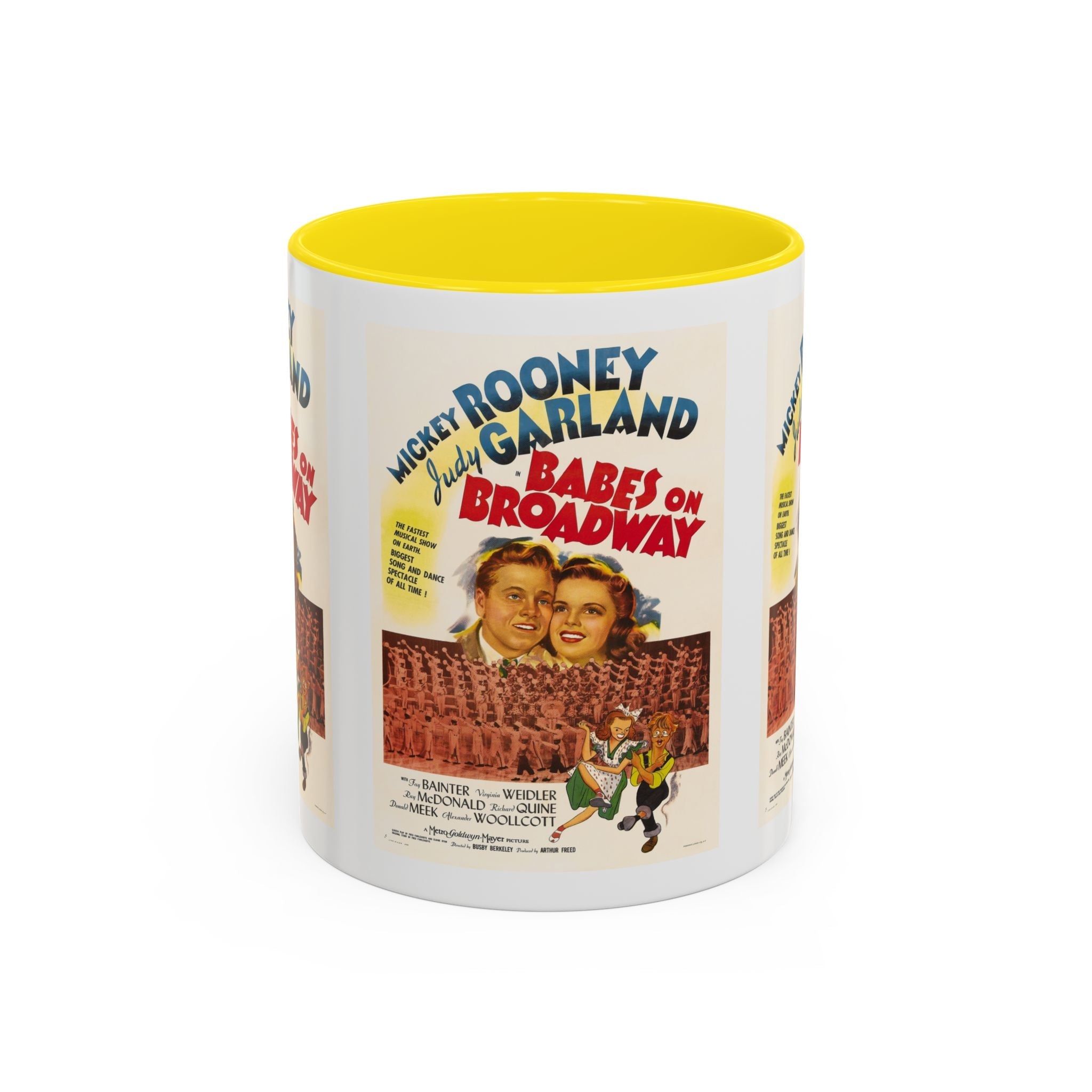 Cult Classic Movie Poster Art Accent Coffee Mug (11, 15oz) - Babes On Broadway | Rooney & Garland 1941 - POPvault