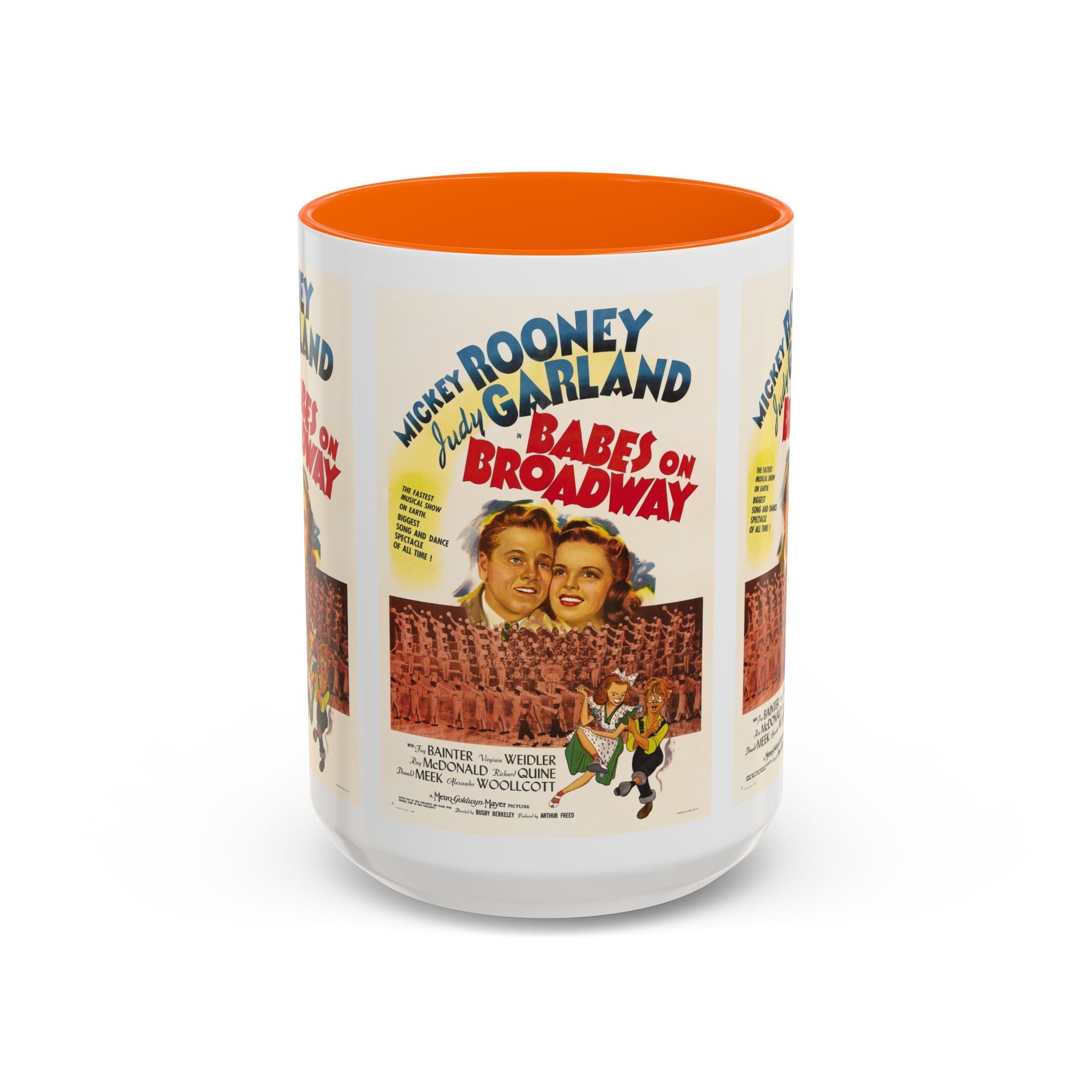 Cult Classic Movie Poster Art Accent Coffee Mug (11, 15oz) - Babes On Broadway | Rooney & Garland 1941 - POPvault