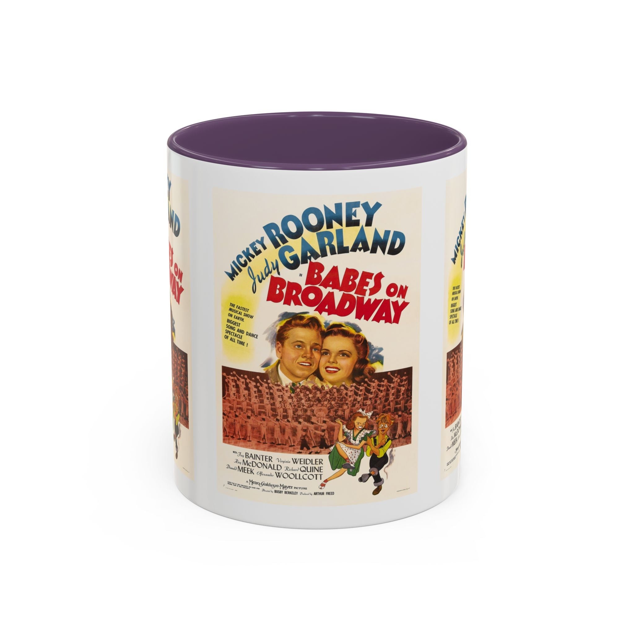 Cult Classic Movie Poster Art Accent Coffee Mug (11, 15oz) - Babes On Broadway | Rooney & Garland 1941 - POPvault