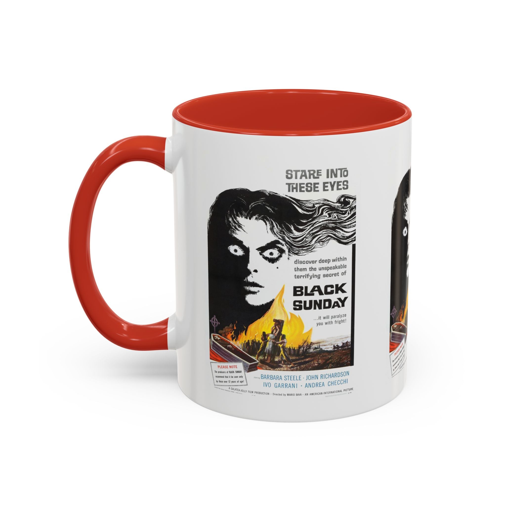 Cult Classic Movie Poster Art Accent Coffee Mug (11, 15oz) - Black Sunday 1960 - POPvault