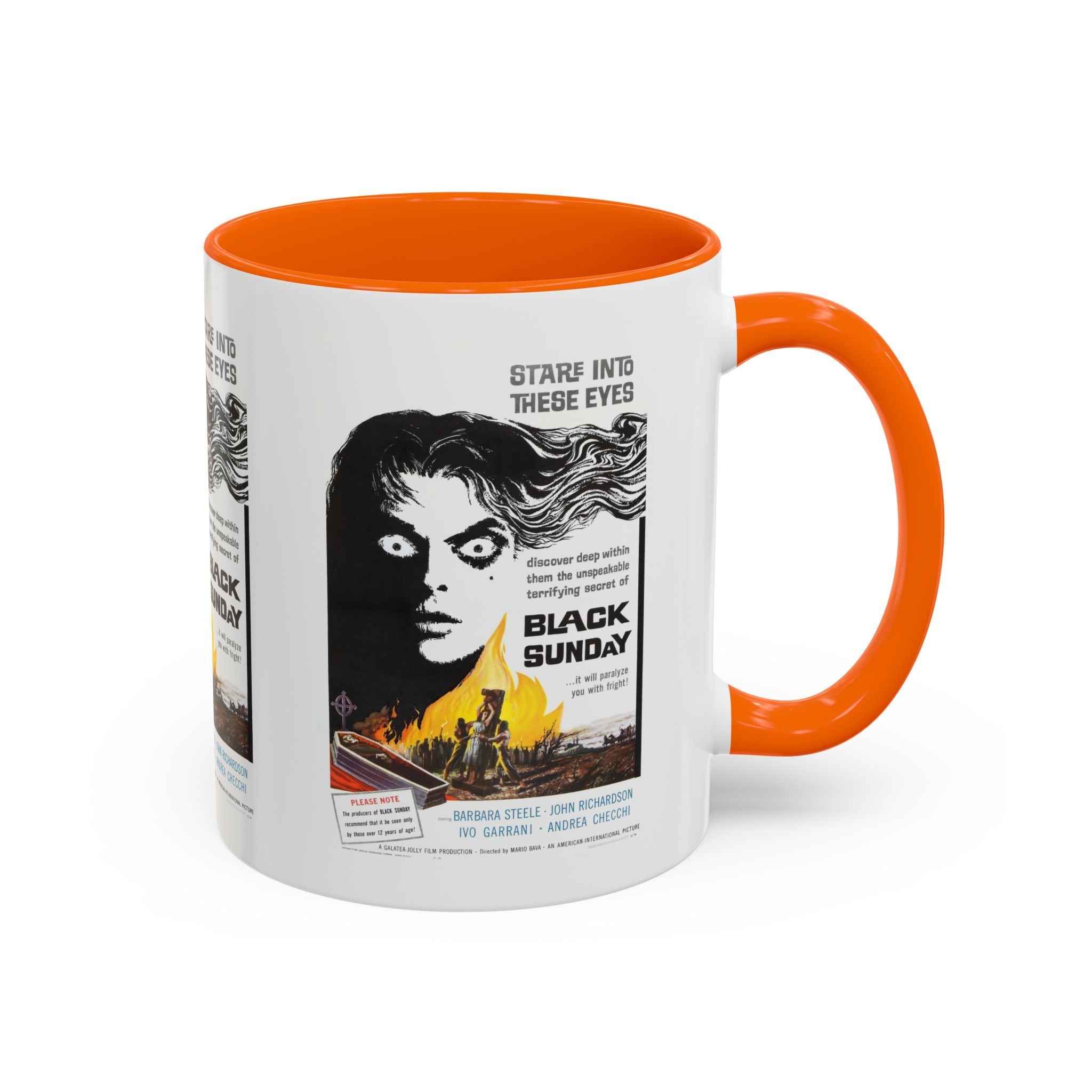 Cult Classic Movie Poster Art Accent Coffee Mug (11, 15oz) - Black Sunday 1960 - POPvault