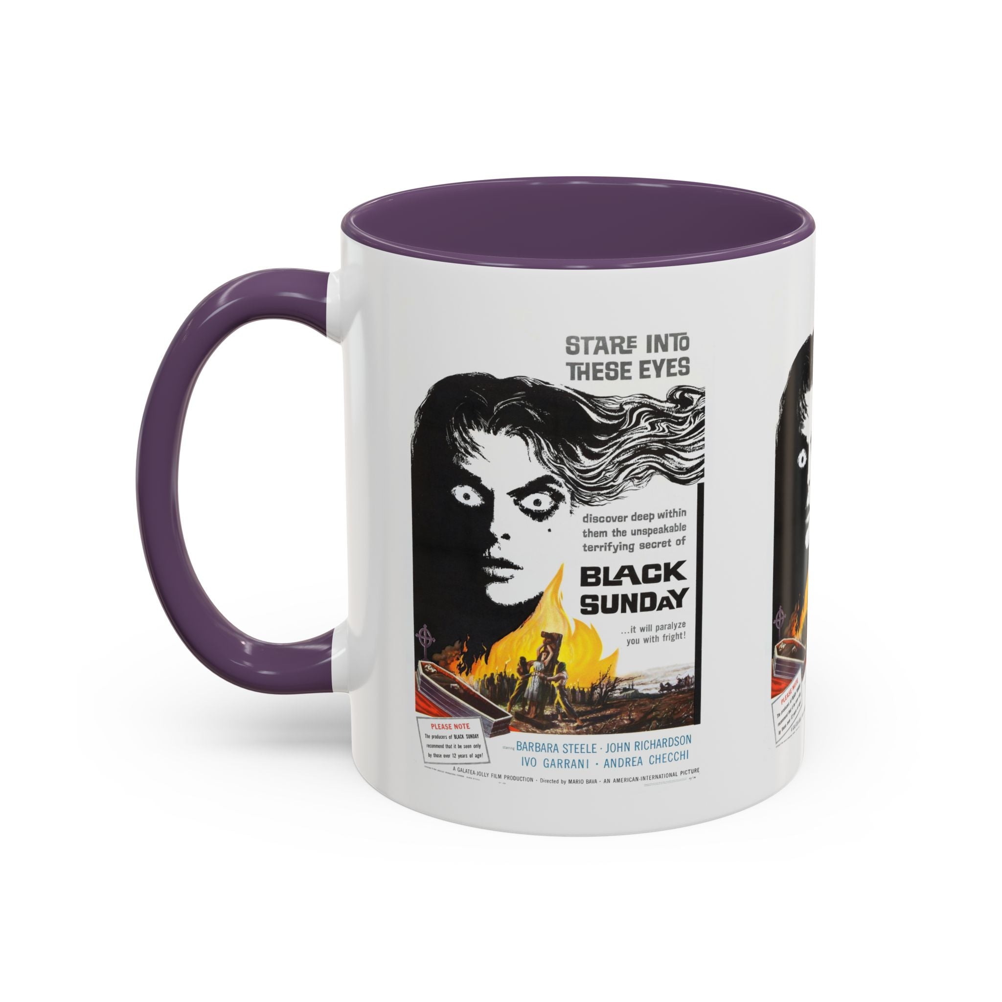 Cult Classic Movie Poster Art Accent Coffee Mug (11, 15oz) - Black Sunday 1960 - POPvault