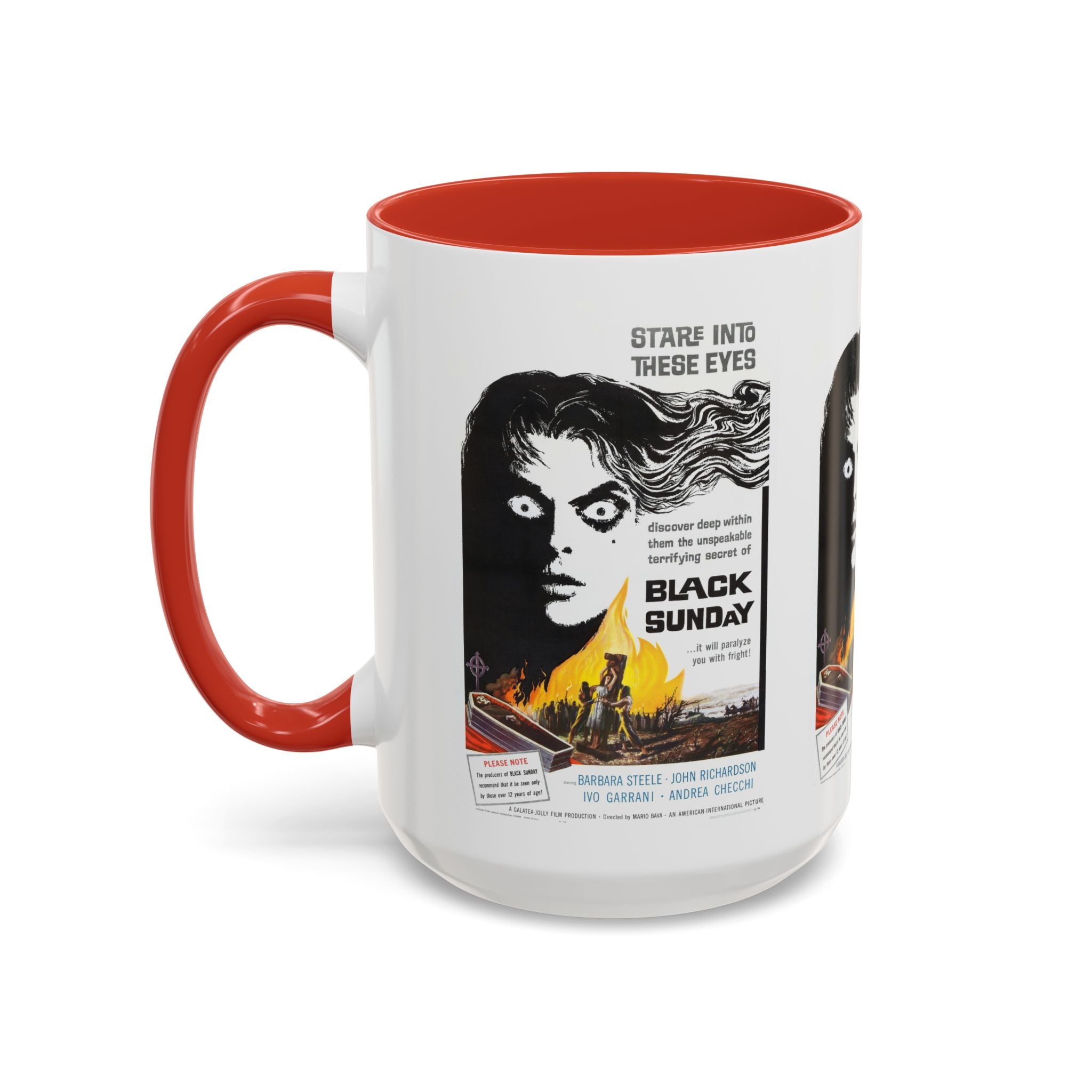 Cult Classic Movie Poster Art Accent Coffee Mug (11, 15oz) - Black Sunday 1960 - POPvault