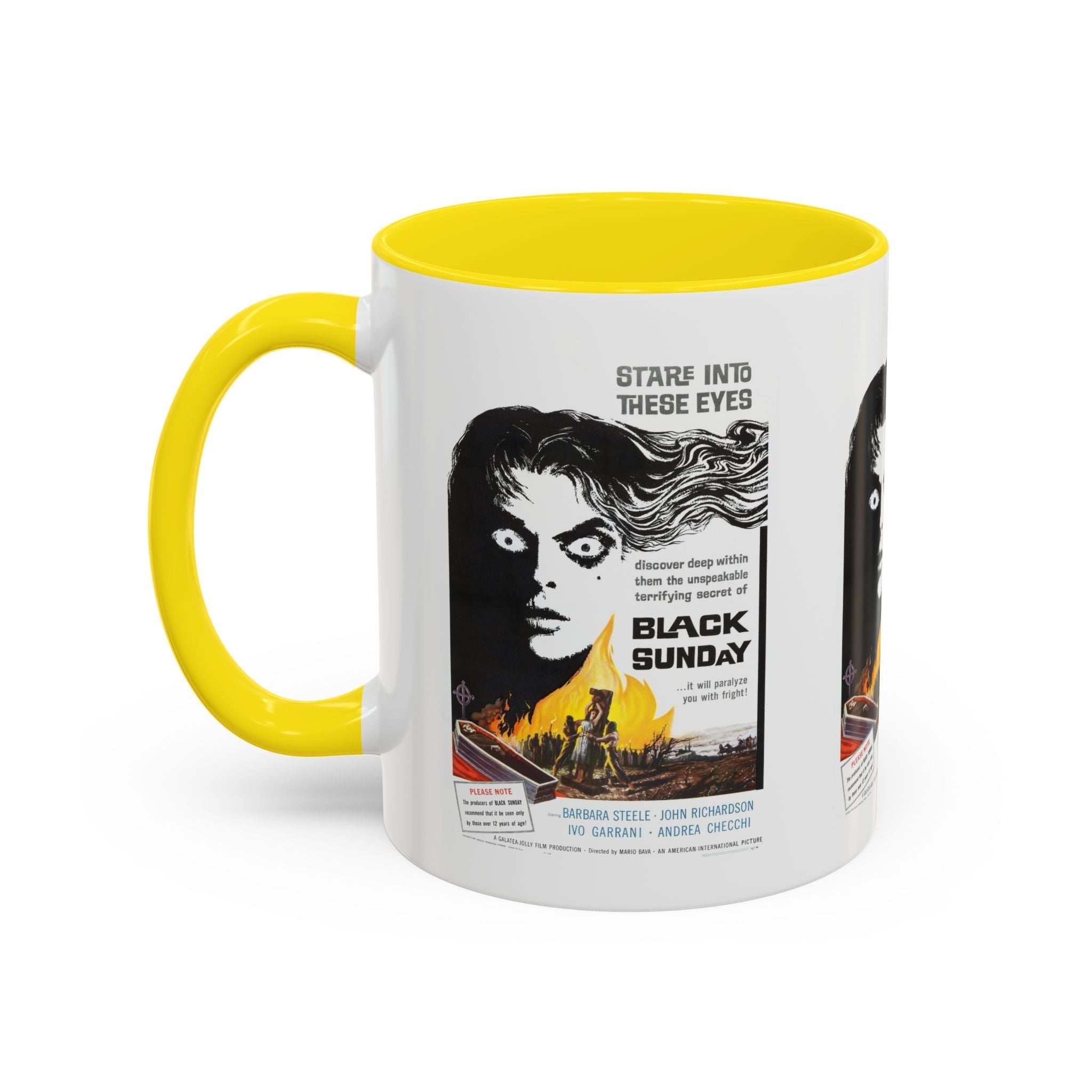 Cult Classic Movie Poster Art Accent Coffee Mug (11, 15oz) - Black Sunday 1960 - POPvault