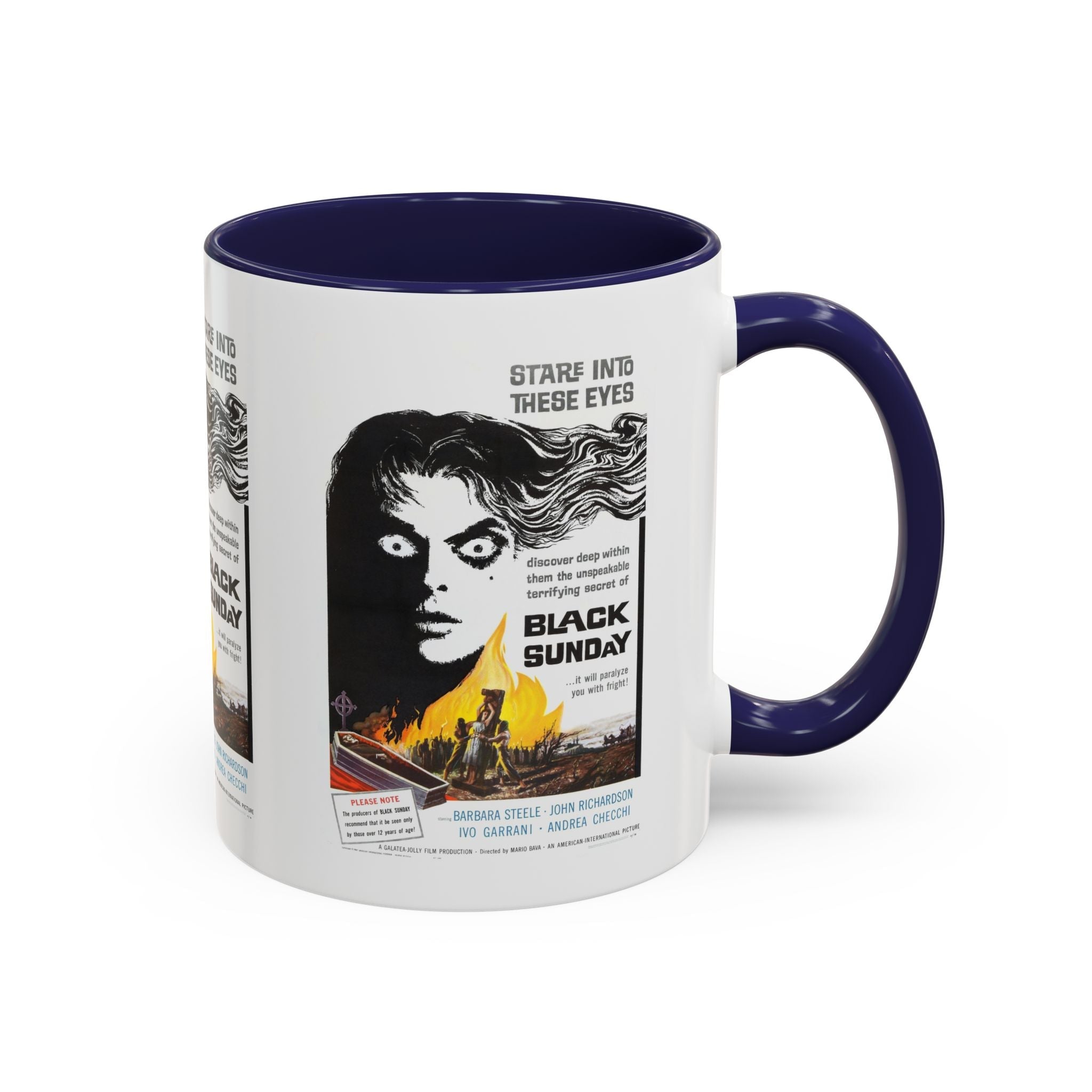 Cult Classic Movie Poster Art Accent Coffee Mug (11, 15oz) - Black Sunday 1960 - POPvault