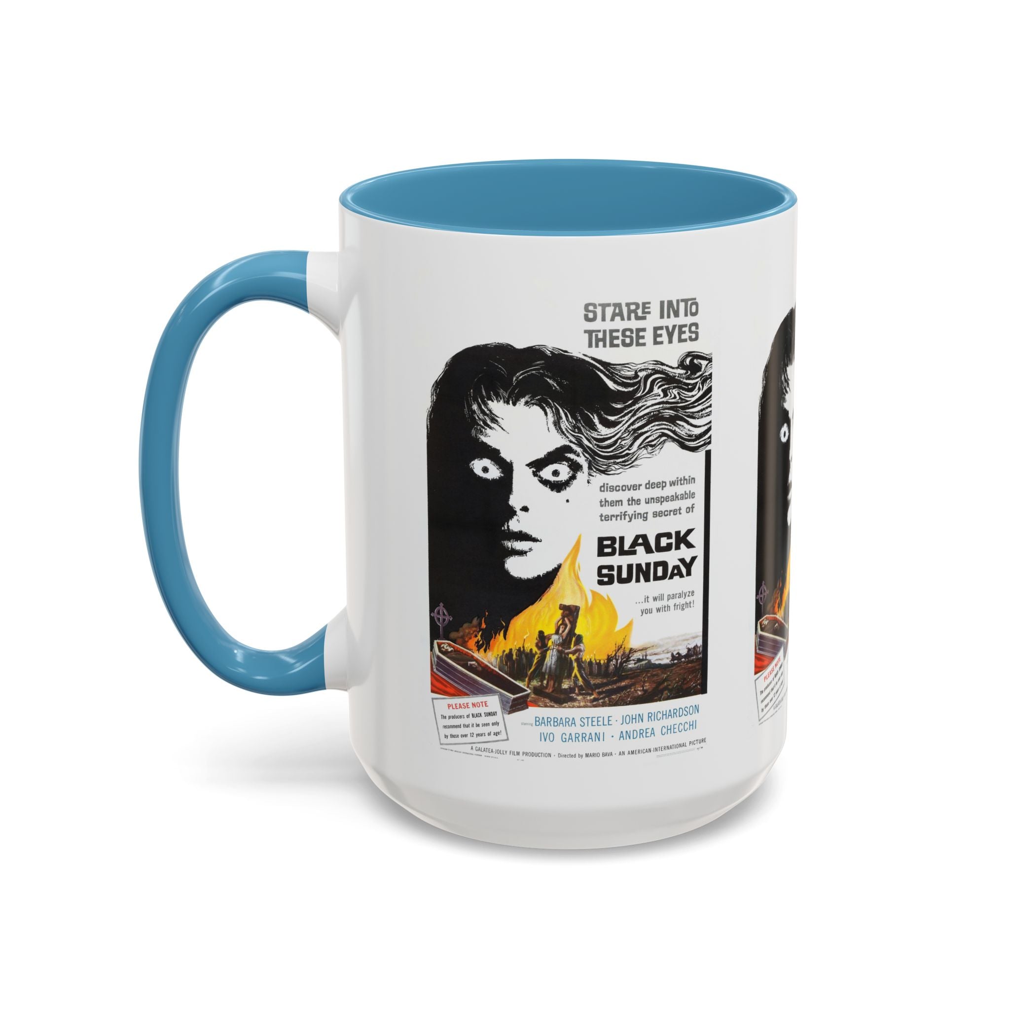Cult Classic Movie Poster Art Accent Coffee Mug (11, 15oz) - Black Sunday 1960 - POPvault