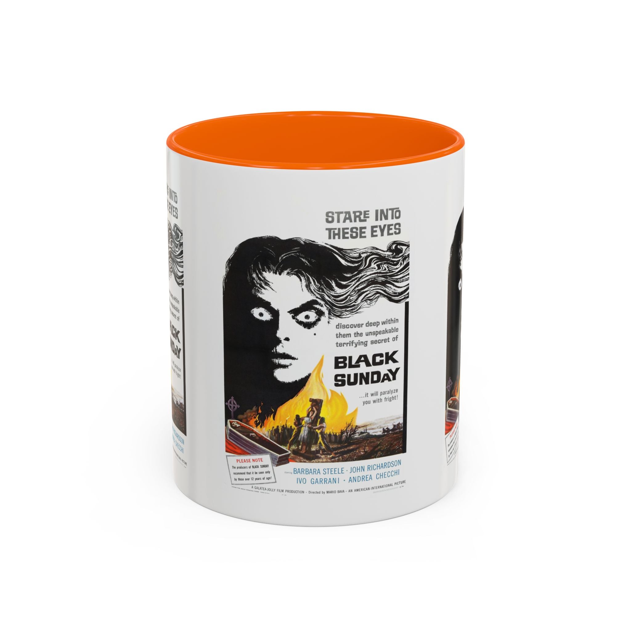 Cult Classic Movie Poster Art Accent Coffee Mug (11, 15oz) - Black Sunday 1960 - POPvault