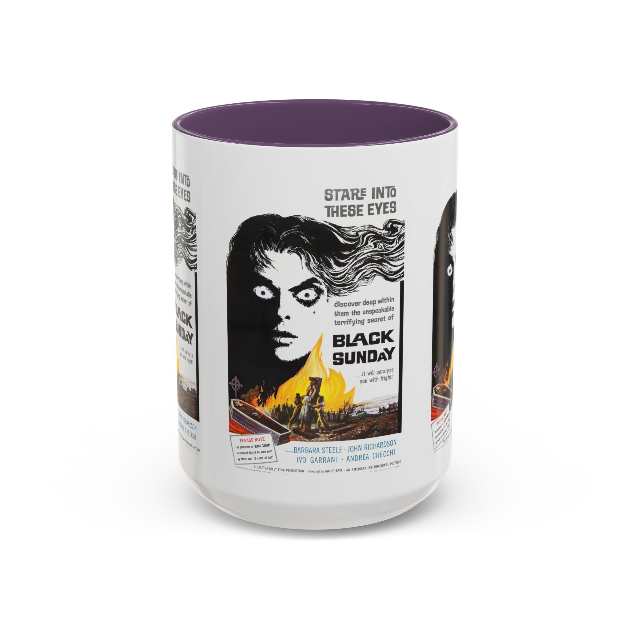 Cult Classic Movie Poster Art Accent Coffee Mug (11, 15oz) - Black Sunday 1960 - POPvault