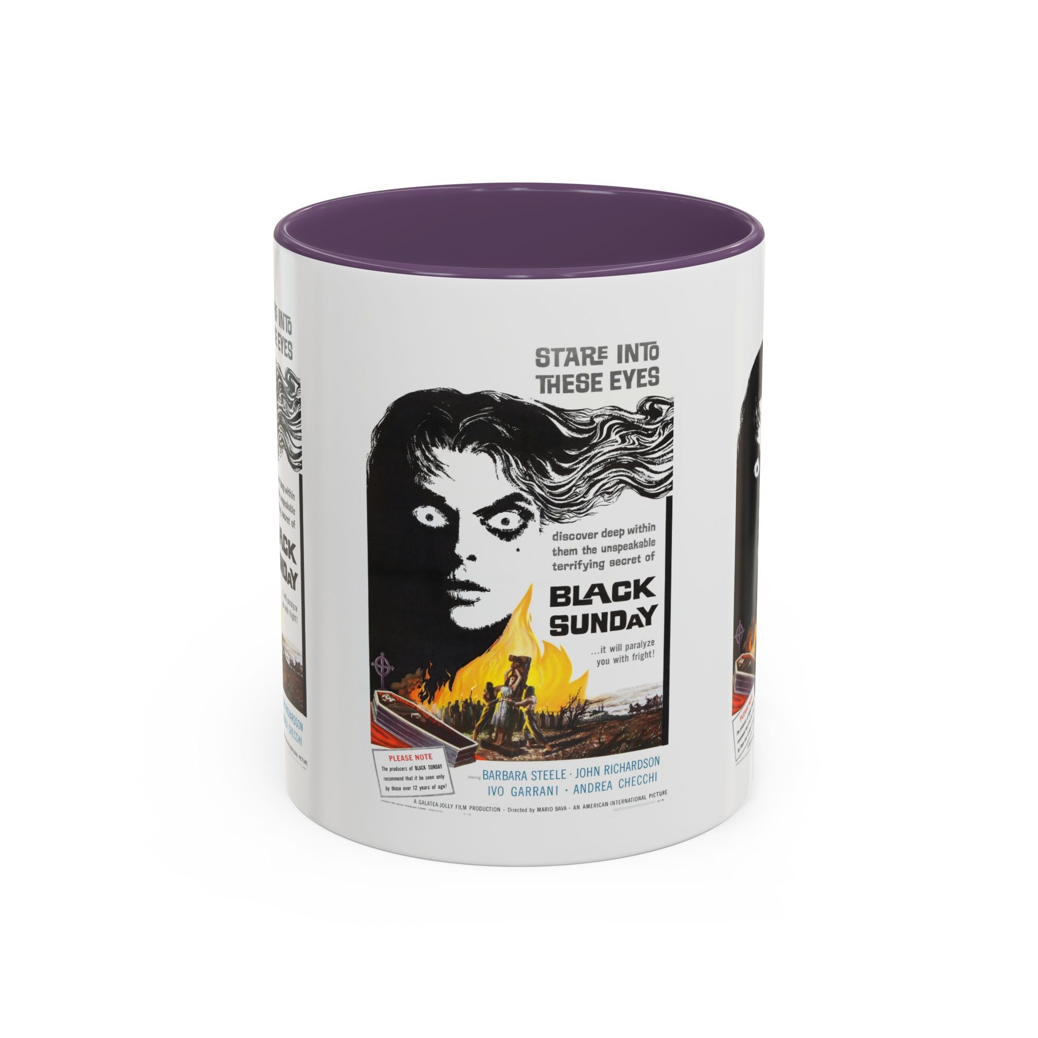 Cult Classic Movie Poster Art Accent Coffee Mug (11, 15oz) - Black Sunday 1960 - POPvault