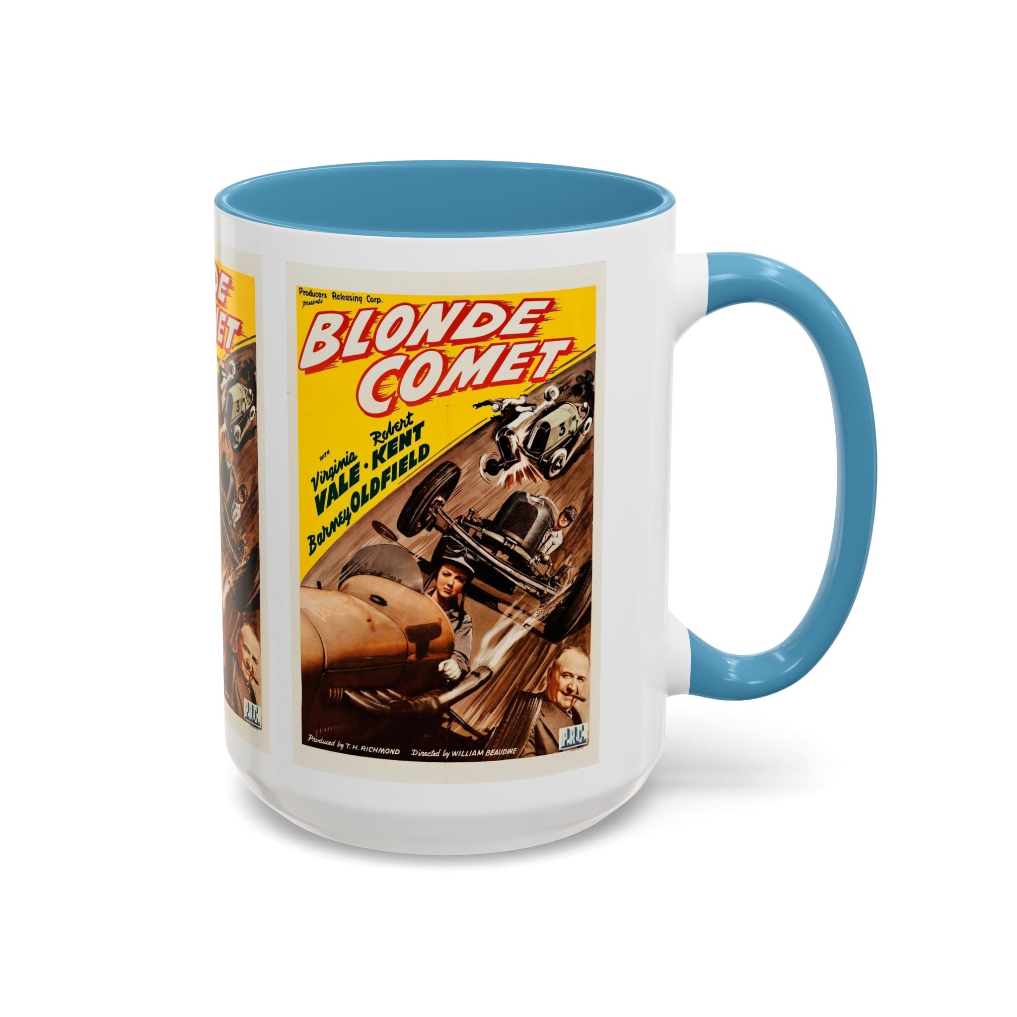 Cult Classic Movie Poster Art Accent Coffee Mug (11, 15oz) - Blonde Comet 1941 - POPvault