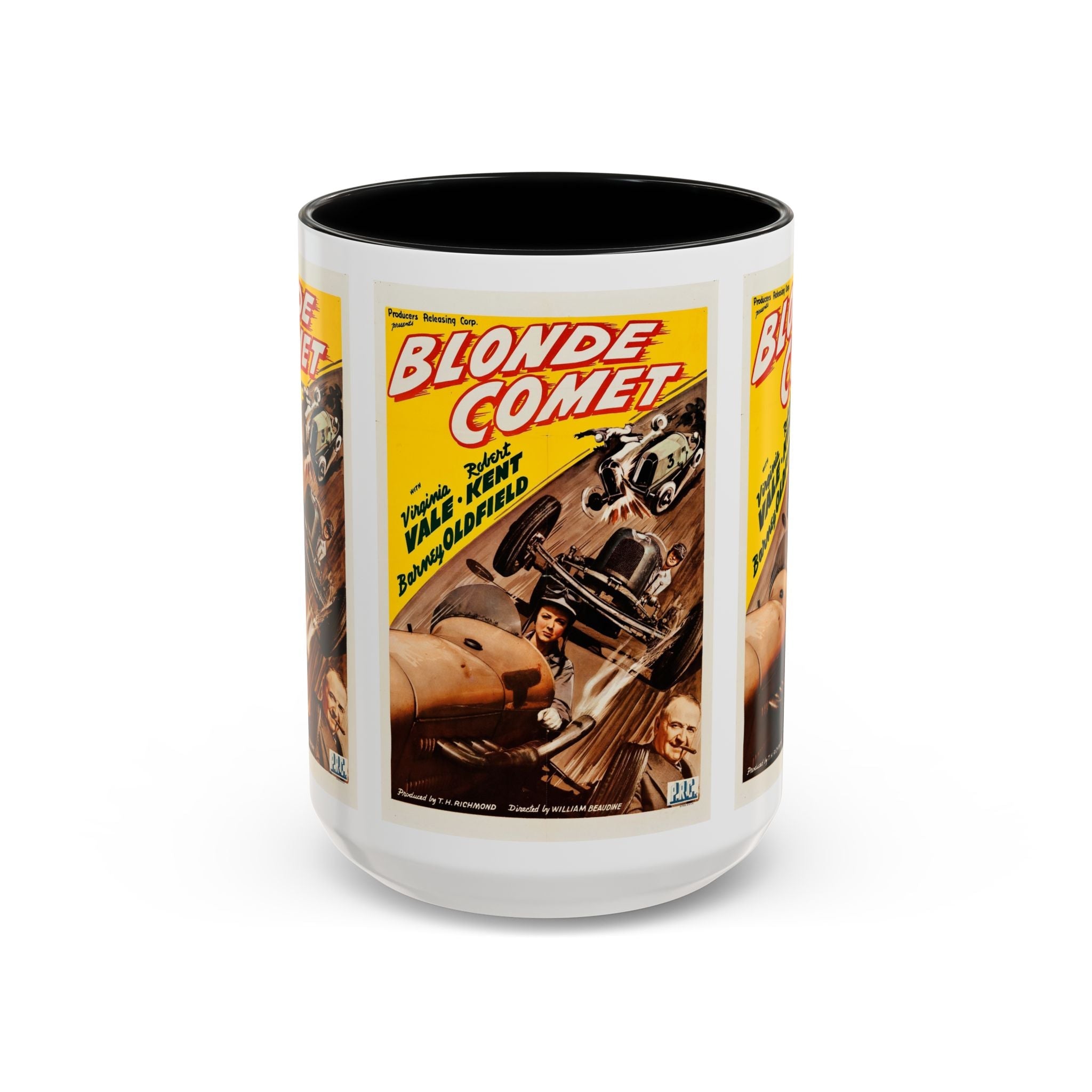 Cult Classic Movie Poster Art Accent Coffee Mug (11, 15oz) - Blonde Comet 1941 - POPvault