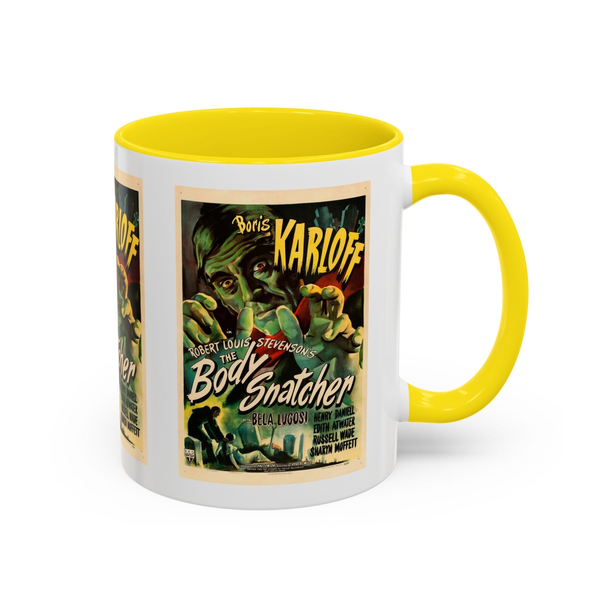 Cult Classic Movie Poster Art Accent Coffee Mug (11, 15oz) - Body Snatcher 1945 - POPvault
