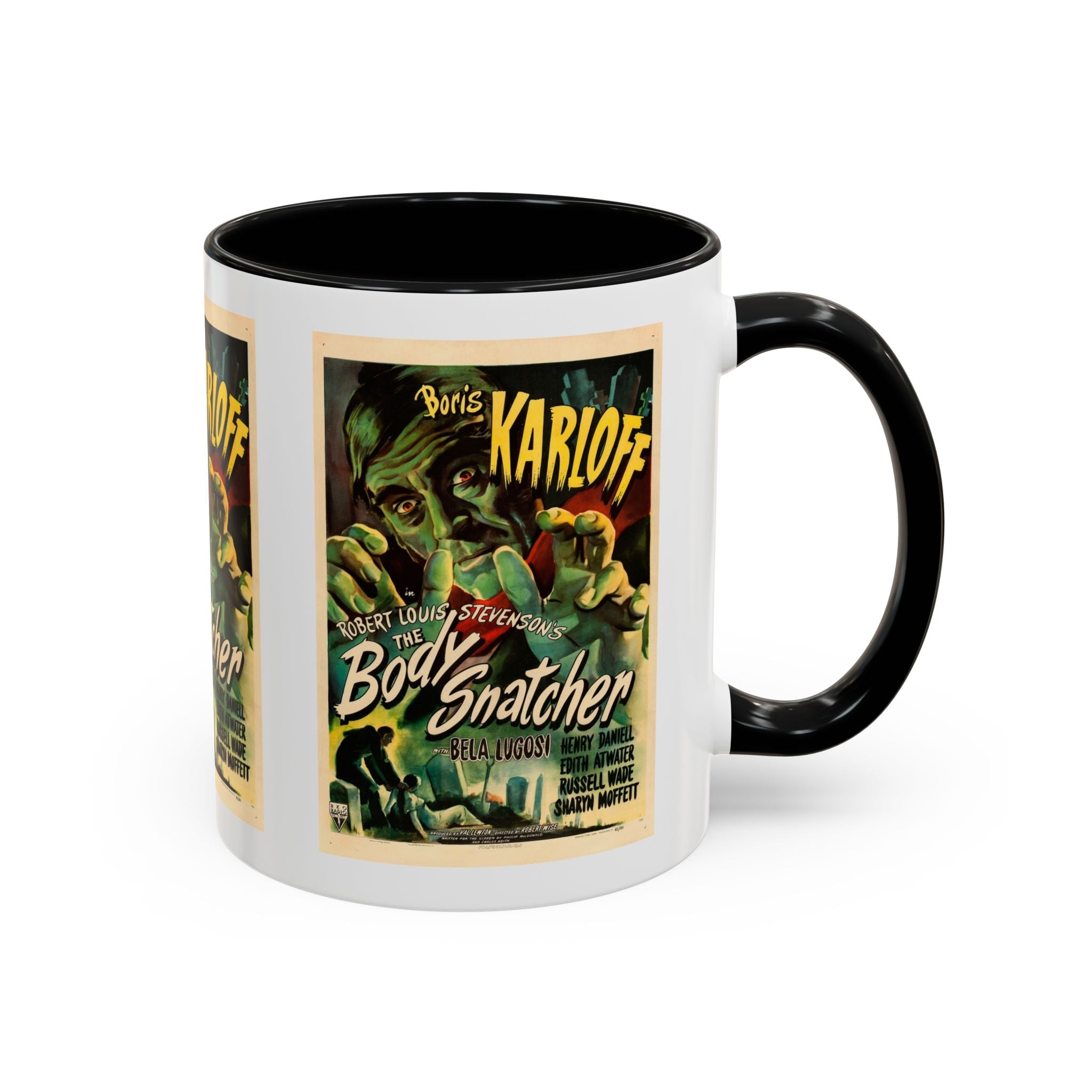 Cult Classic Movie Poster Art Accent Coffee Mug (11, 15oz) - Body Snatcher 1945 - POPvault