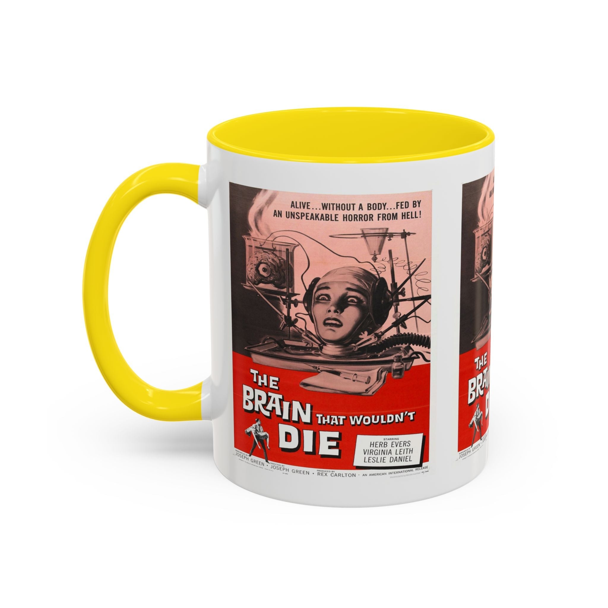 Cult Classic Movie Poster Art Accent Coffee Mug (11, 15oz) - Brain That Wouldn't Die 1962 - POPvault