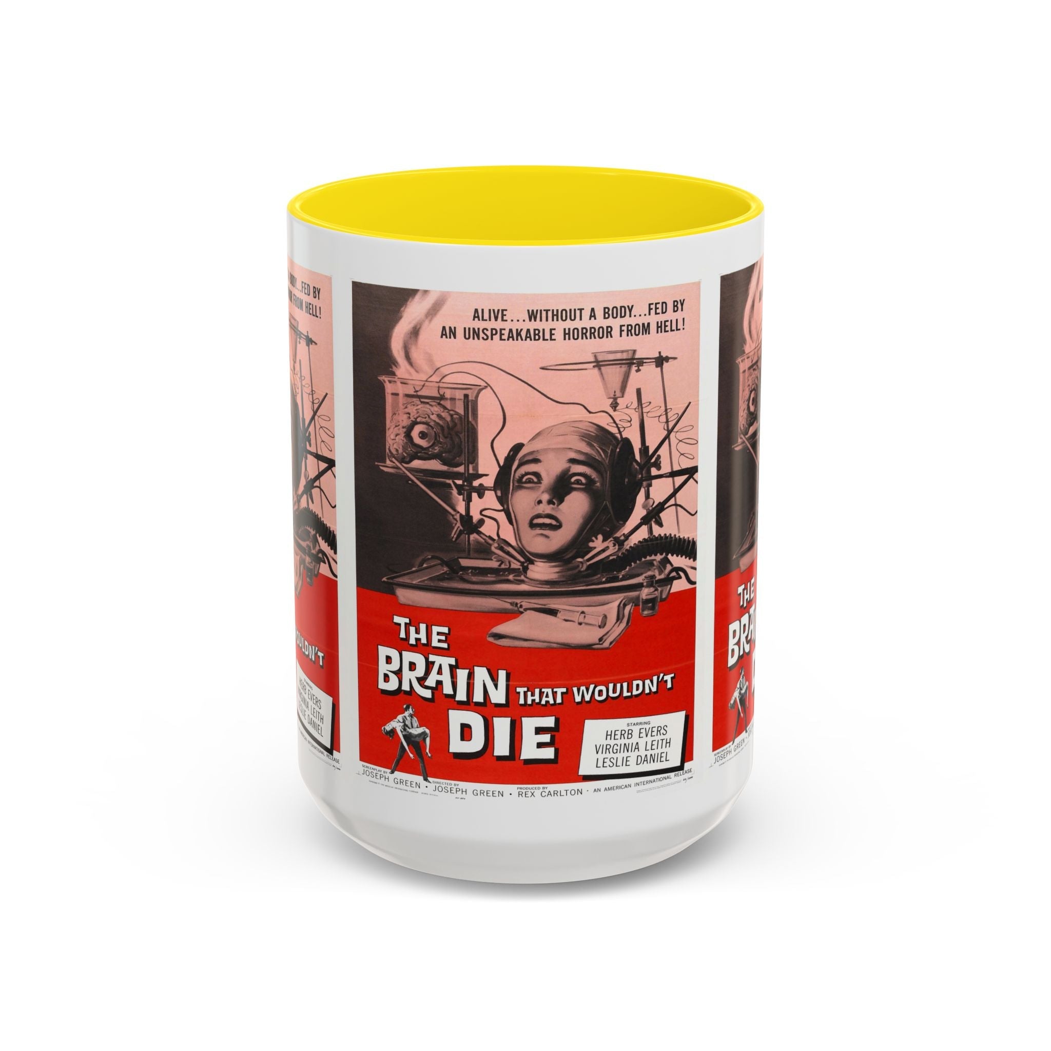 Cult Classic Movie Poster Art Accent Coffee Mug (11, 15oz) - Brain That Wouldn't Die 1962 - POPvault