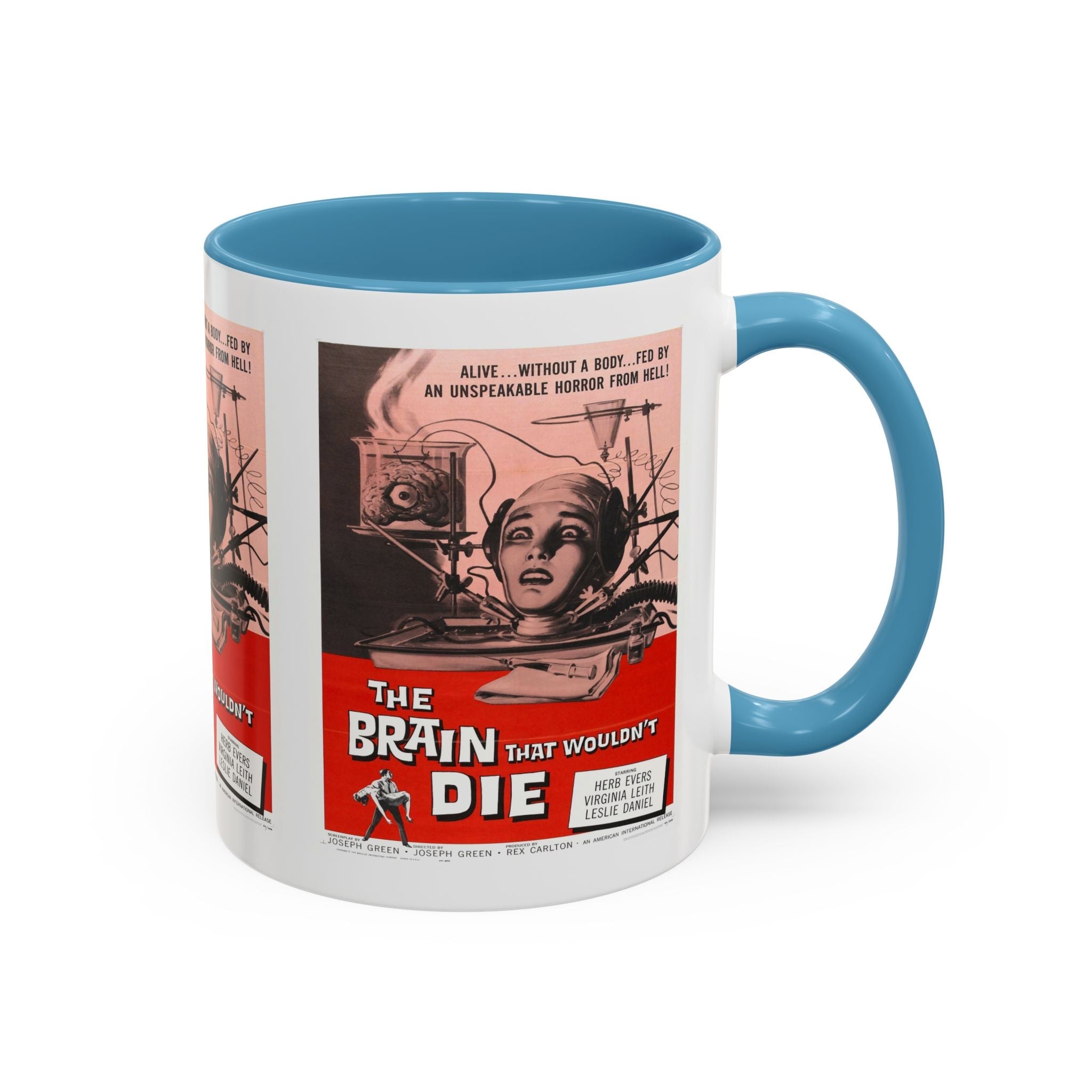 Cult Classic Movie Poster Art Accent Coffee Mug (11, 15oz) - Brain That Wouldn't Die 1962 - POPvault
