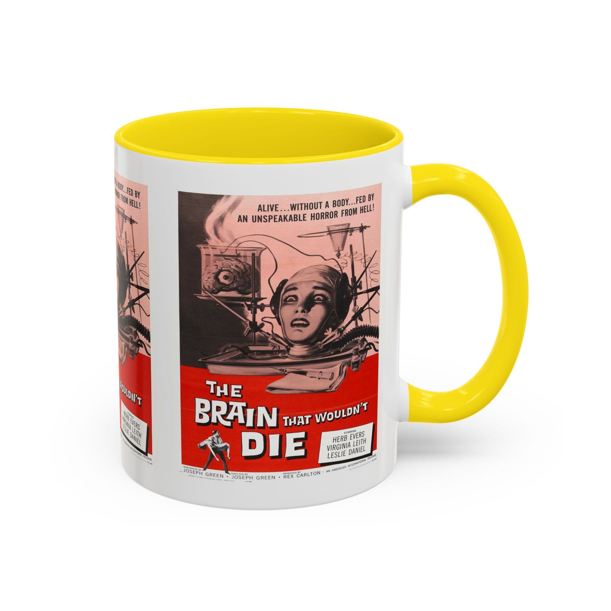 Cult Classic Movie Poster Art Accent Coffee Mug (11, 15oz) - Brain That Wouldn't Die 1962 - POPvault