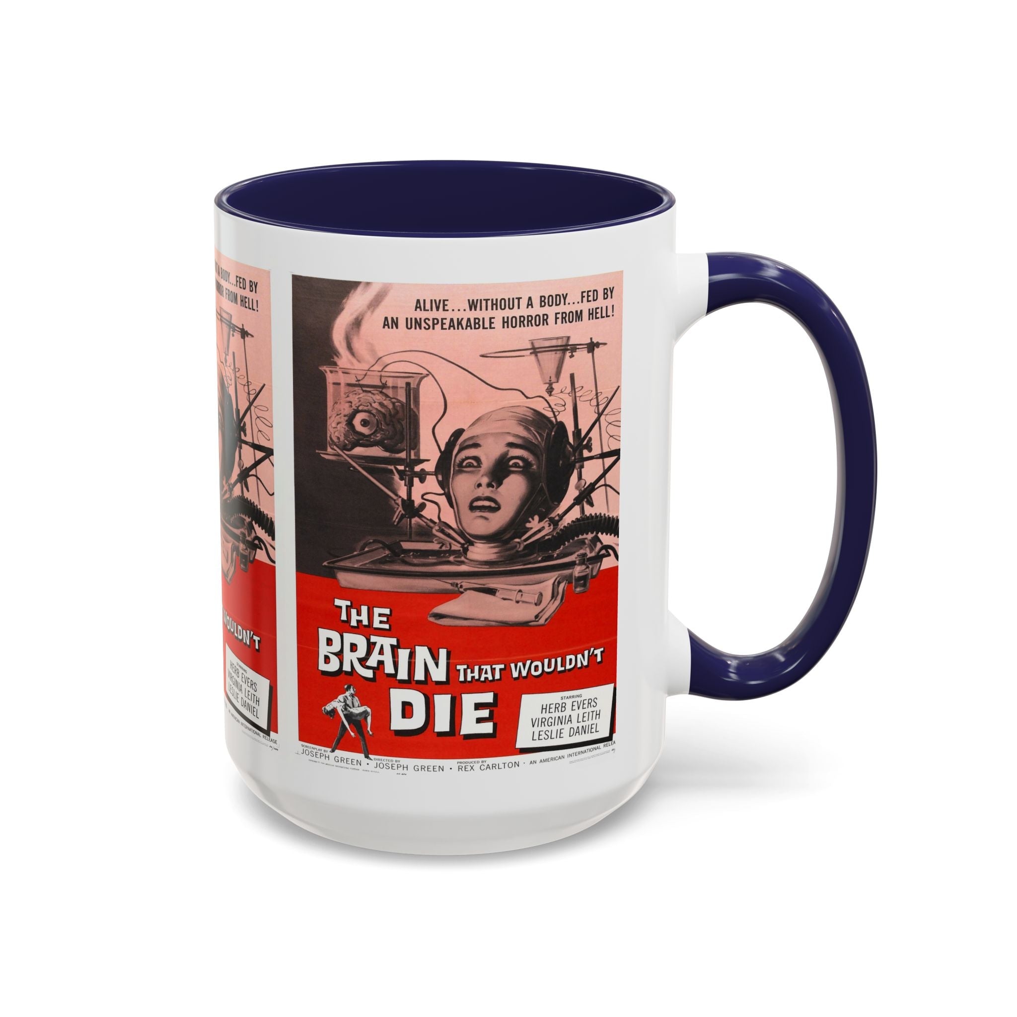 Cult Classic Movie Poster Art Accent Coffee Mug (11, 15oz) - Brain That Wouldn't Die 1962 - POPvault