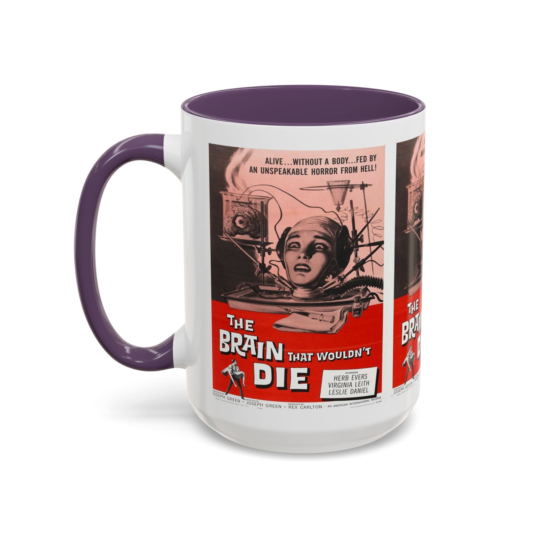 Cult Classic Movie Poster Art Accent Coffee Mug (11, 15oz) - Brain That Wouldn't Die 1962 - POPvault