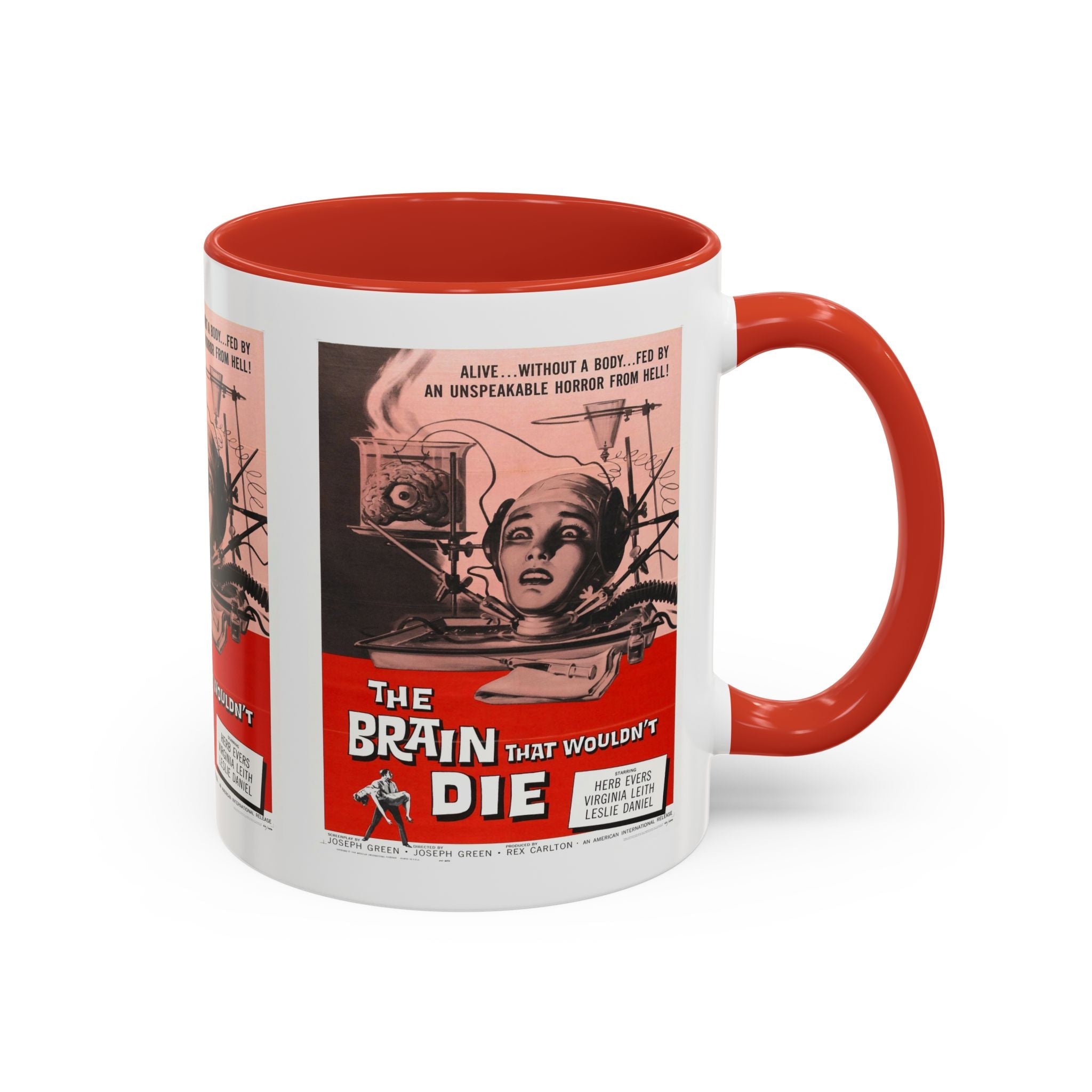 Cult Classic Movie Poster Art Accent Coffee Mug (11, 15oz) - Brain That Wouldn't Die 1962 - POPvault