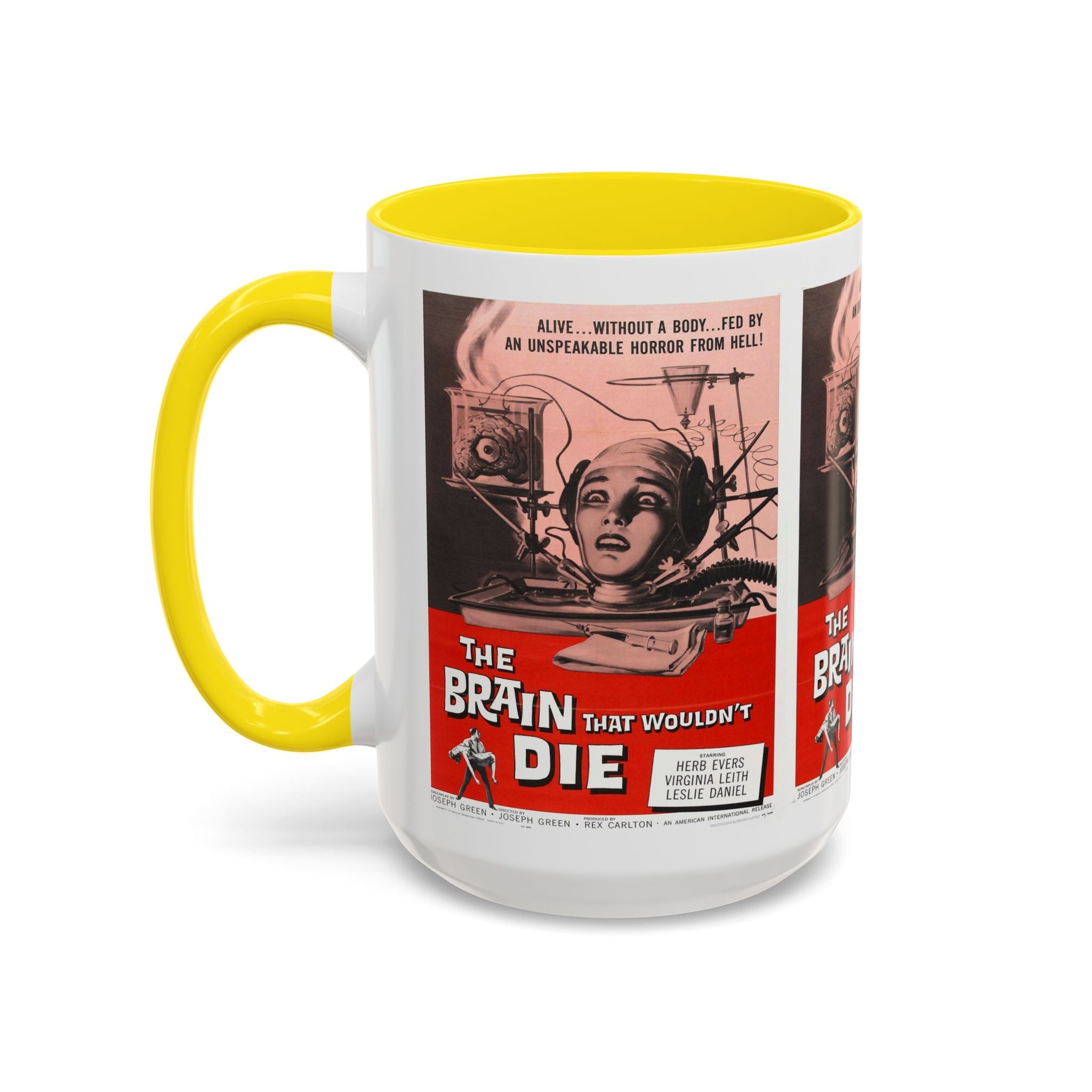 Cult Classic Movie Poster Art Accent Coffee Mug (11, 15oz) - Brain That Wouldn't Die 1962 - POPvault