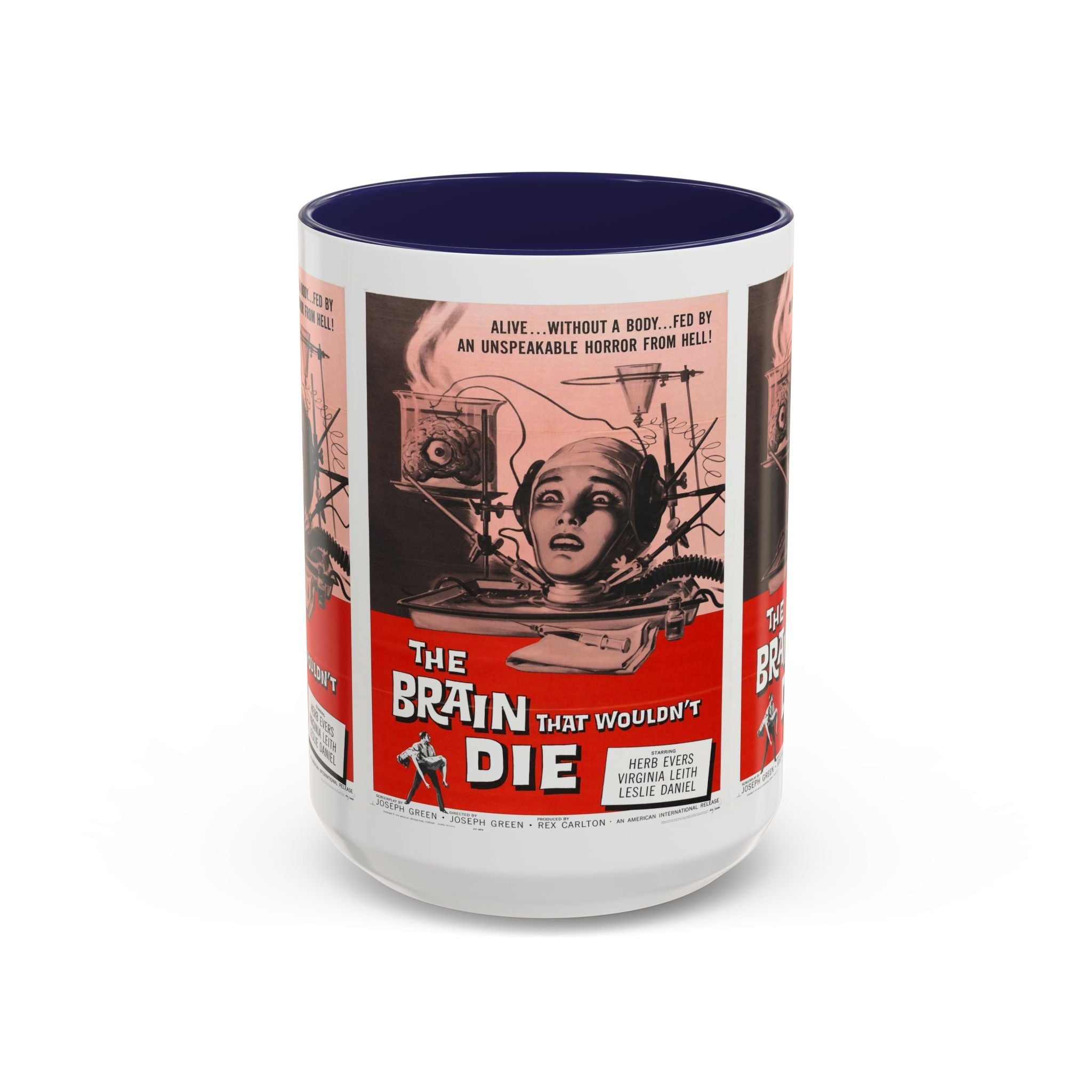 Cult Classic Movie Poster Art Accent Coffee Mug (11, 15oz) - Brain That Wouldn't Die 1962 - POPvault