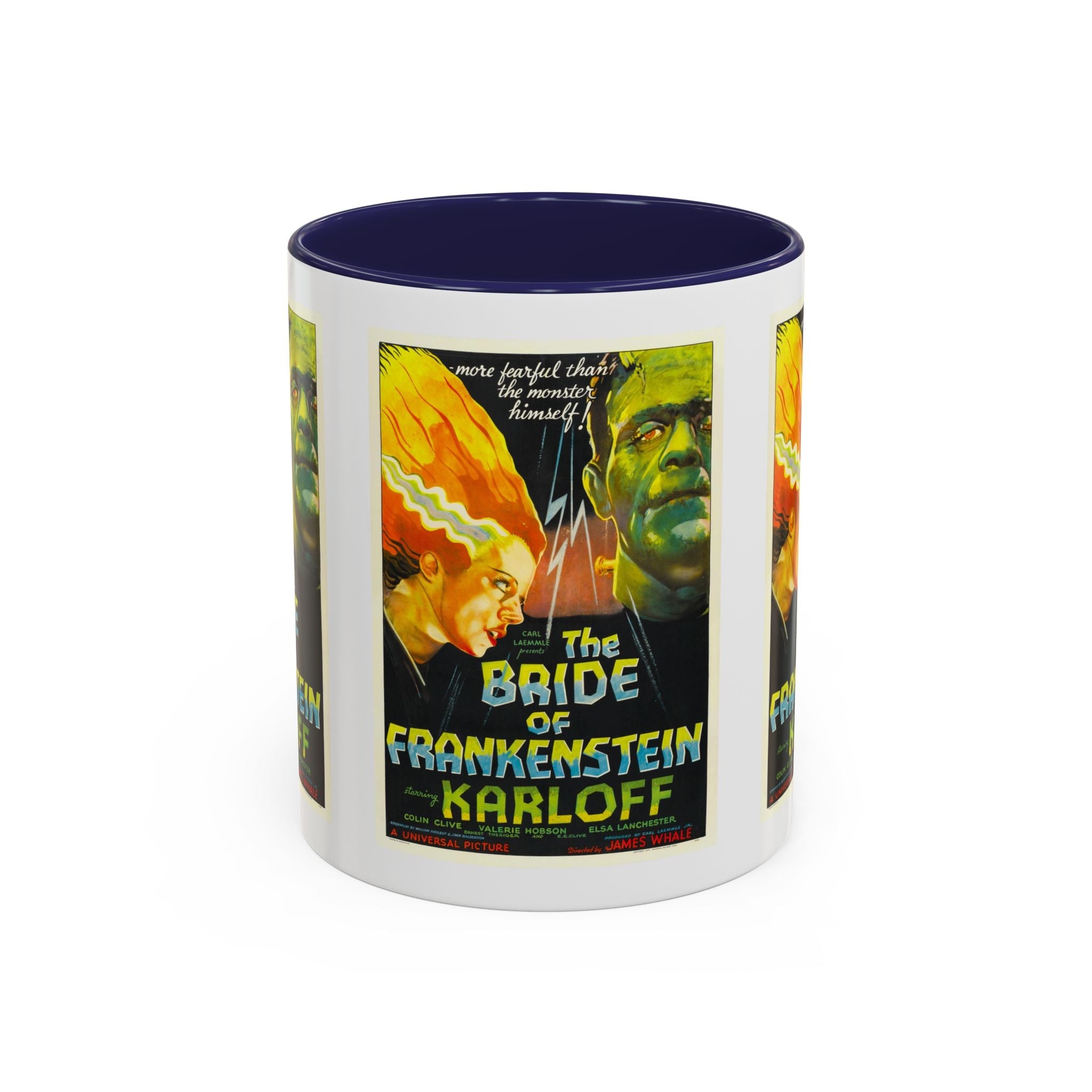 Cult Classic Movie Poster Art Accent Coffee Mug (11, 15oz) - Bride Of Frankenstein 1935 - POPvault