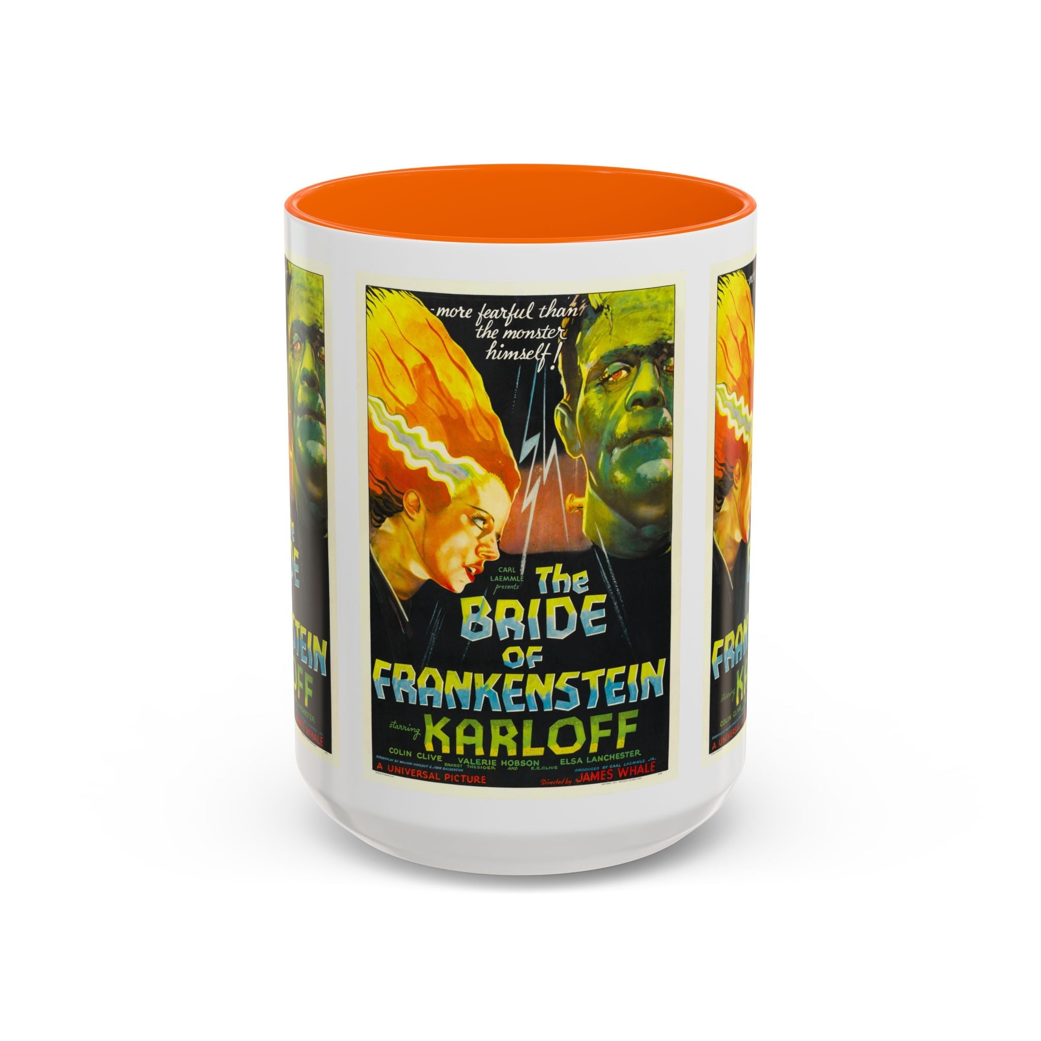 Cult Classic Movie Poster Art Accent Coffee Mug (11, 15oz) - Bride Of Frankenstein 1935 - POPvault