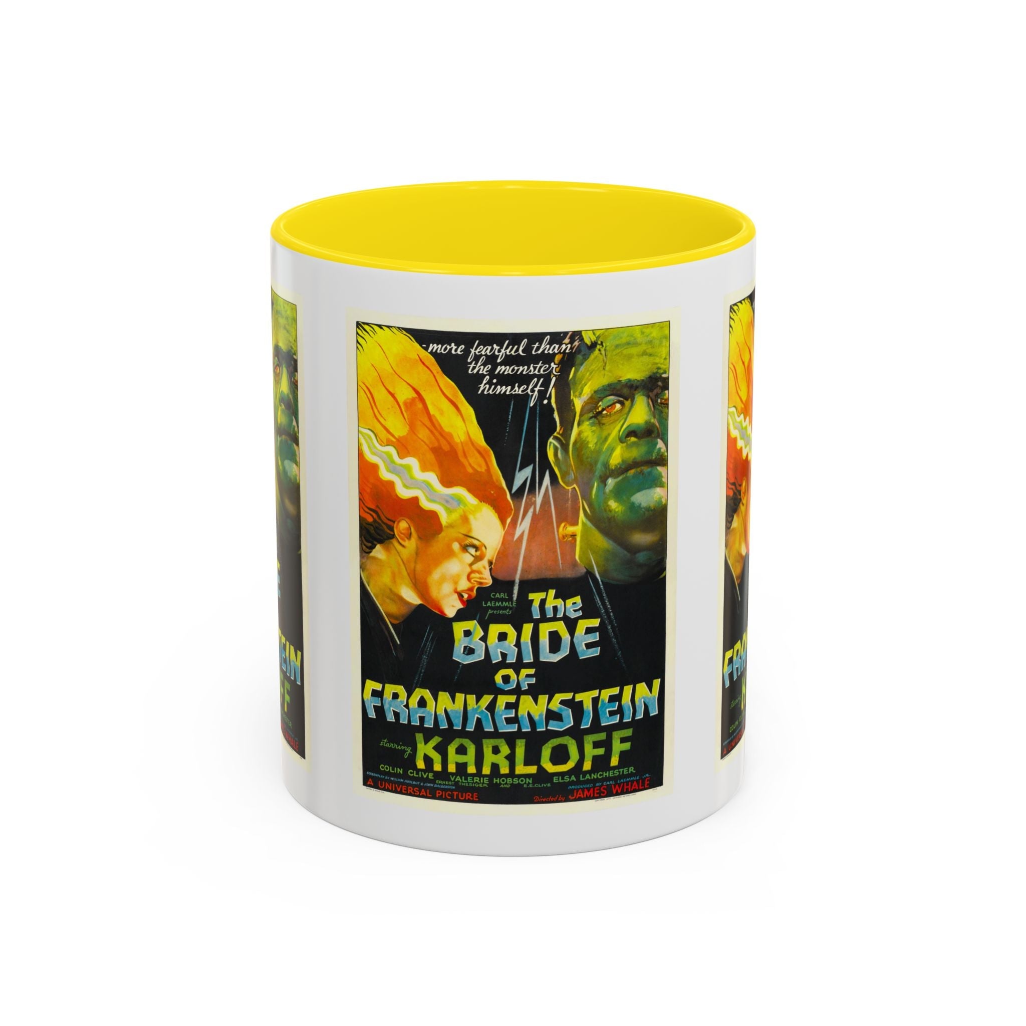 Cult Classic Movie Poster Art Accent Coffee Mug (11, 15oz) - Bride Of Frankenstein 1935 - POPvault