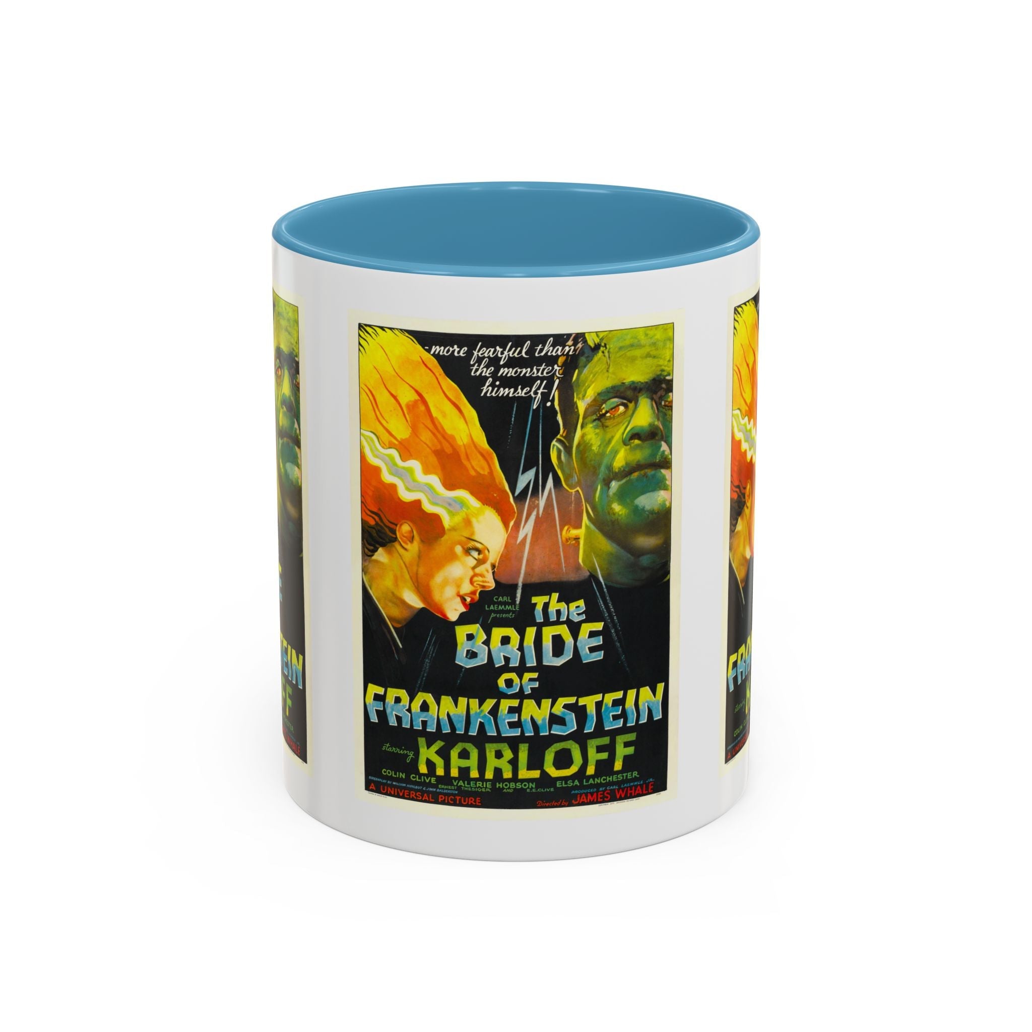 Cult Classic Movie Poster Art Accent Coffee Mug (11, 15oz) - Bride Of Frankenstein 1935 - POPvault