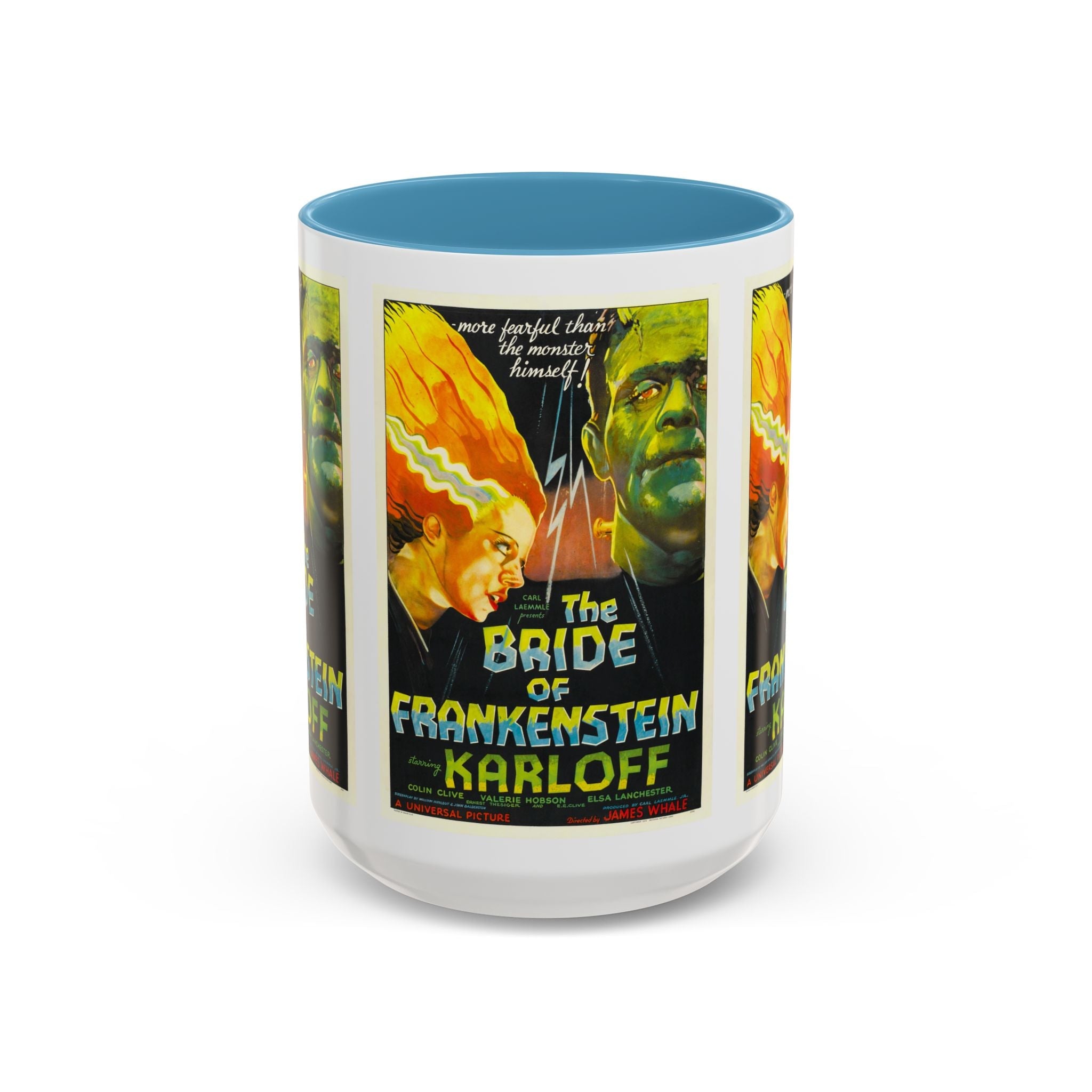 Cult Classic Movie Poster Art Accent Coffee Mug (11, 15oz) - Bride Of Frankenstein 1935 - POPvault