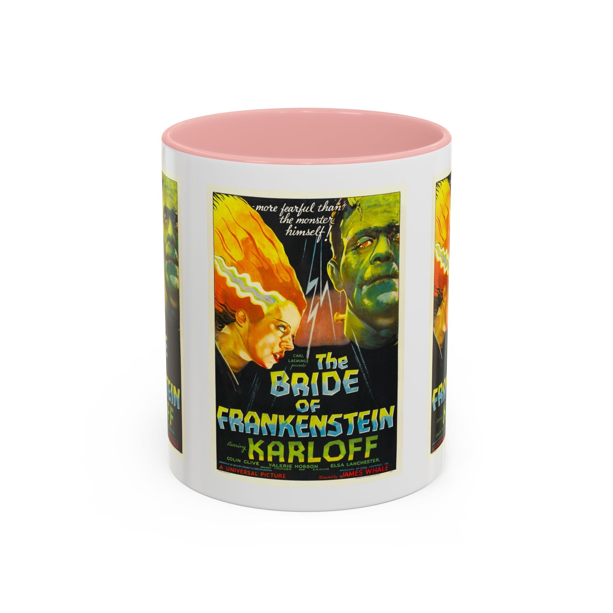 Cult Classic Movie Poster Art Accent Coffee Mug (11, 15oz) - Bride Of Frankenstein 1935 - POPvault