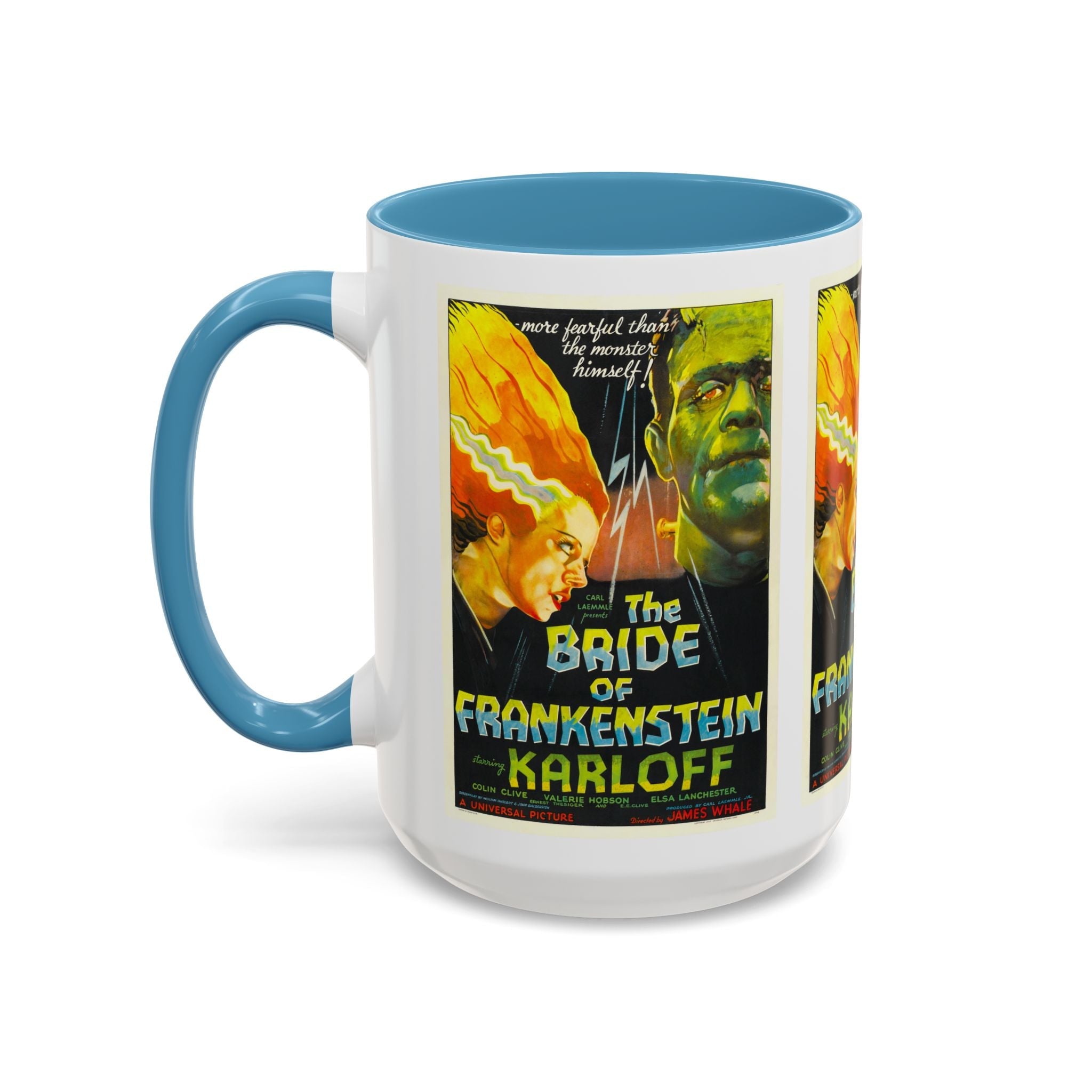 Cult Classic Movie Poster Art Accent Coffee Mug (11, 15oz) - Bride Of Frankenstein 1935 - POPvault