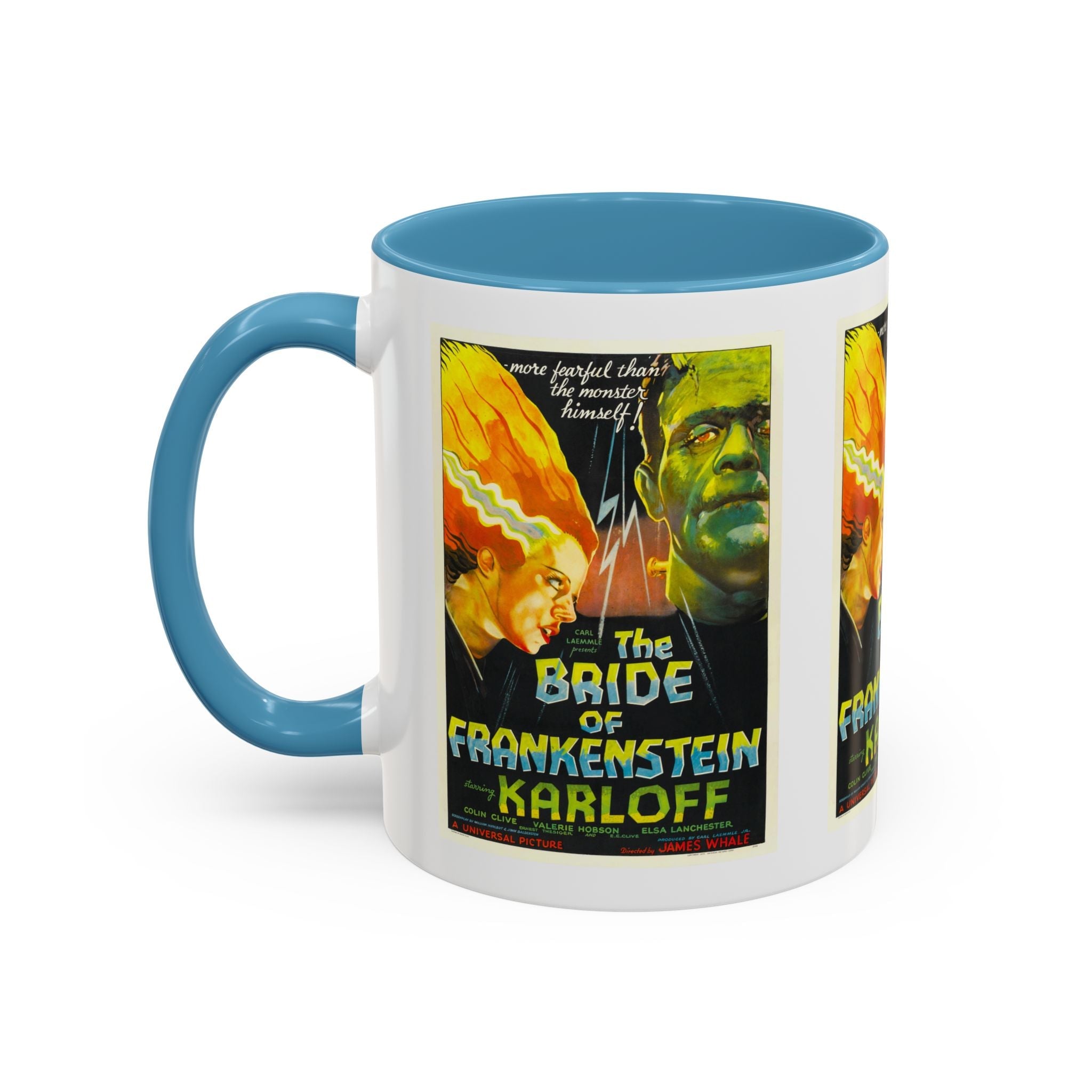 Cult Classic Movie Poster Art Accent Coffee Mug (11, 15oz) - Bride Of Frankenstein 1935 - POPvault