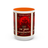 Cult Classic Movie Poster Art Accent Coffee Mug (11, 15oz) - Bride Of Frankenstein 1935 - POPvault