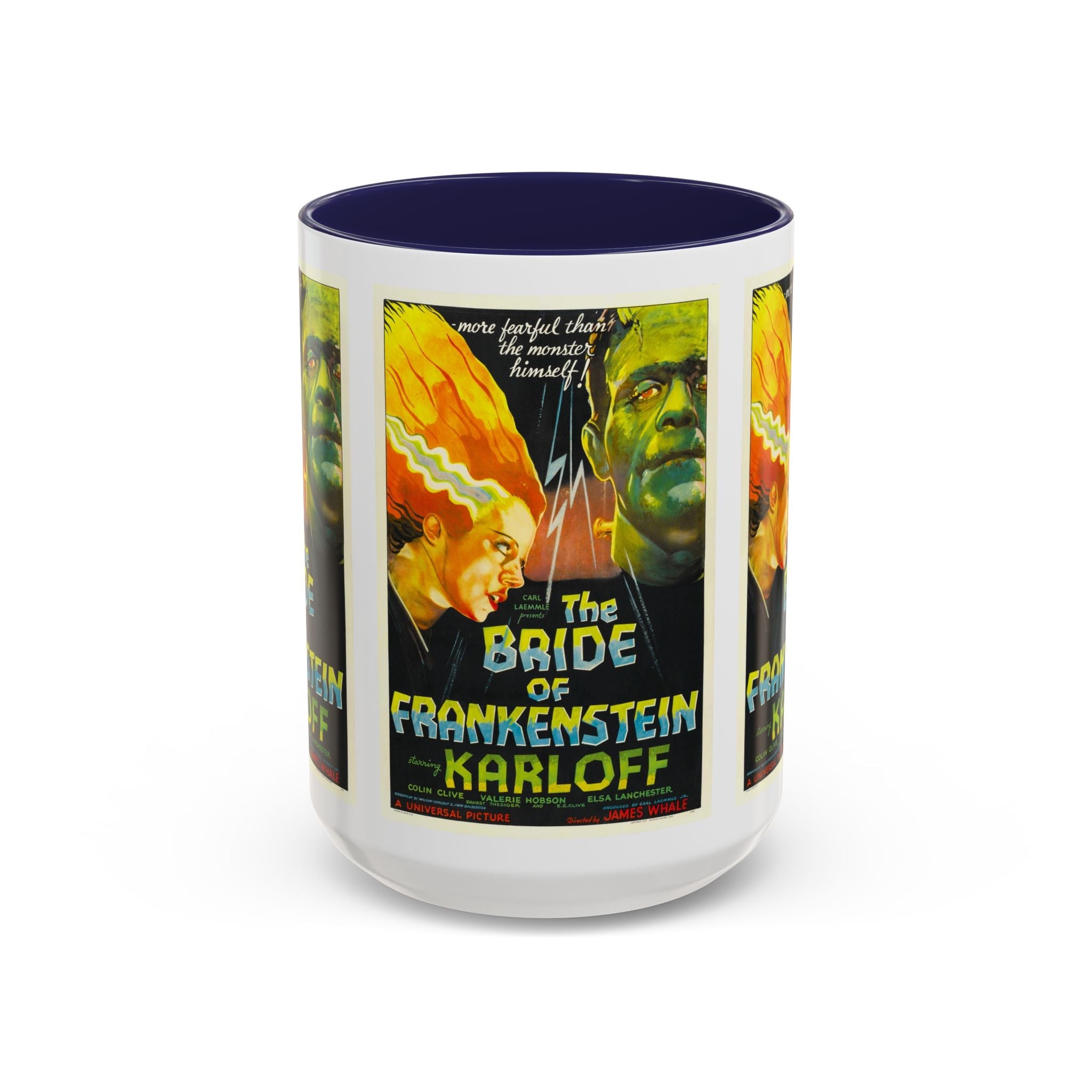 Cult Classic Movie Poster Art Accent Coffee Mug (11, 15oz) - Bride Of Frankenstein 1935 - POPvault