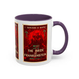 Cult Classic Movie Poster Art Accent Coffee Mug (11, 15oz) - Bride Of Frankenstein 1935 - POPvault
