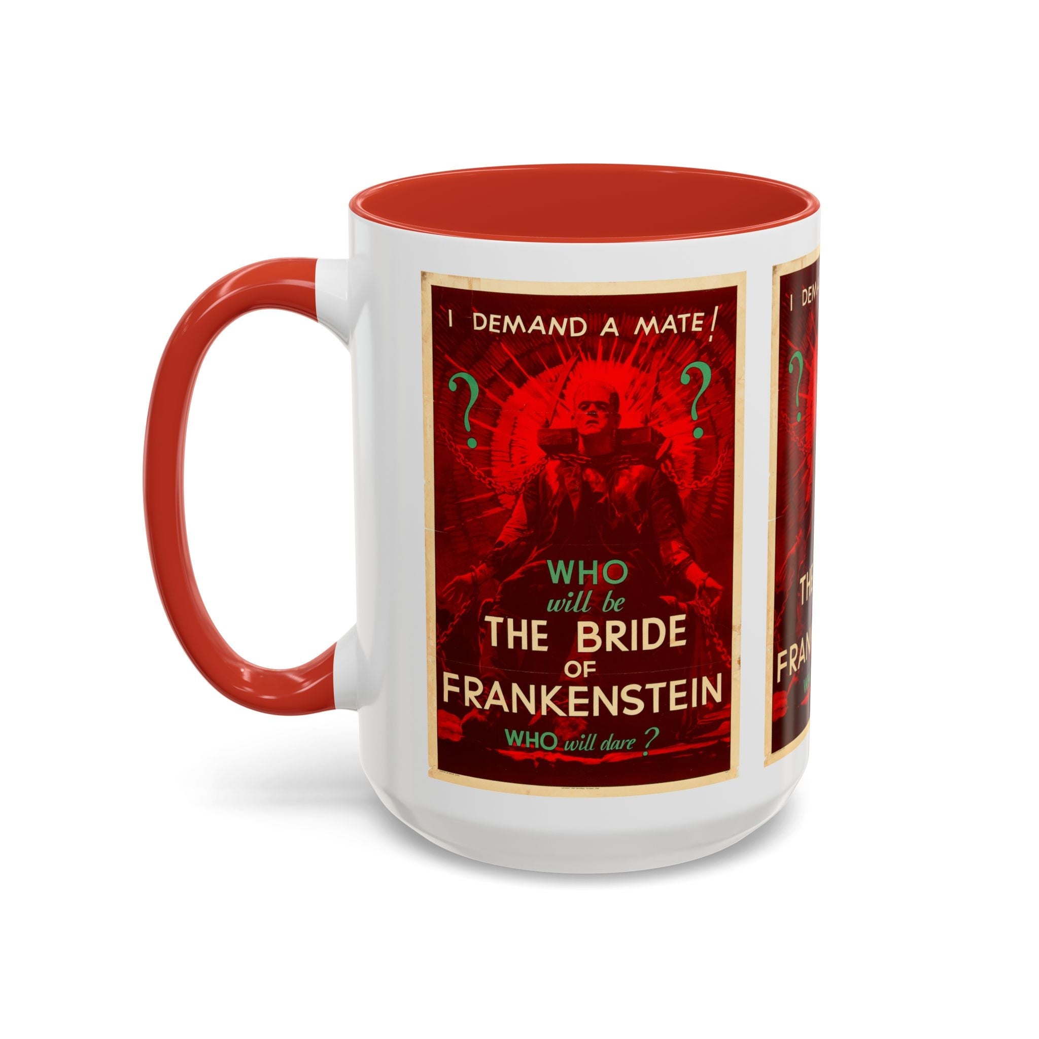 Cult Classic Movie Poster Art Accent Coffee Mug (11, 15oz) - Bride Of Frankenstein 1935 - POPvault