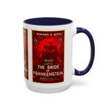 Cult Classic Movie Poster Art Accent Coffee Mug (11, 15oz) - Bride Of Frankenstein 1935 - POPvault