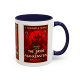 Cult Classic Movie Poster Art Accent Coffee Mug (11, 15oz) - Bride Of Frankenstein 1935 - POPvault