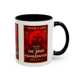 Cult Classic Movie Poster Art Accent Coffee Mug (11, 15oz) - Bride Of Frankenstein 1935 - POPvault
